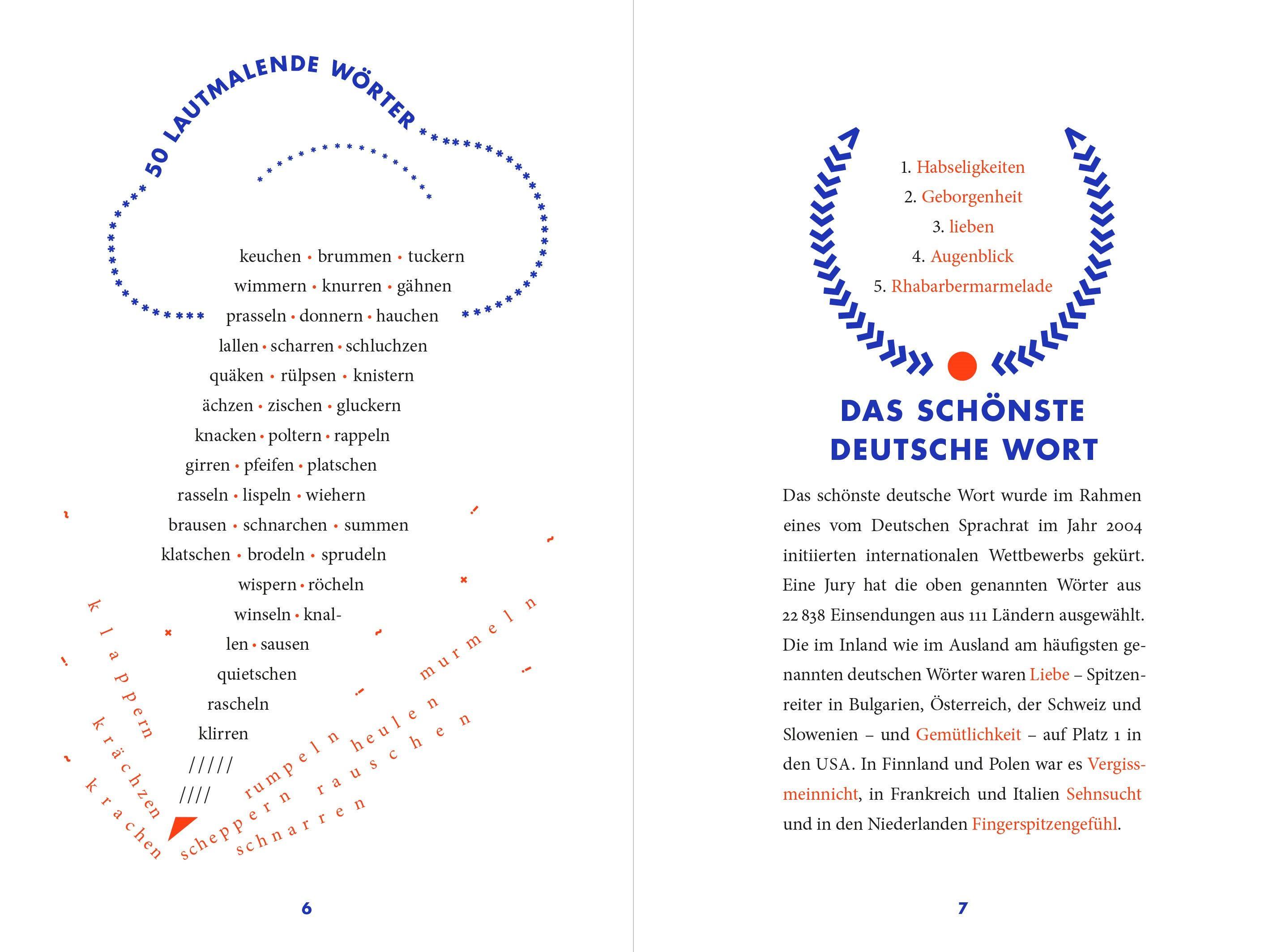 Beispielinhalt (Bild) Kleines Kuriositätenkabinett der deutschen Sprache
