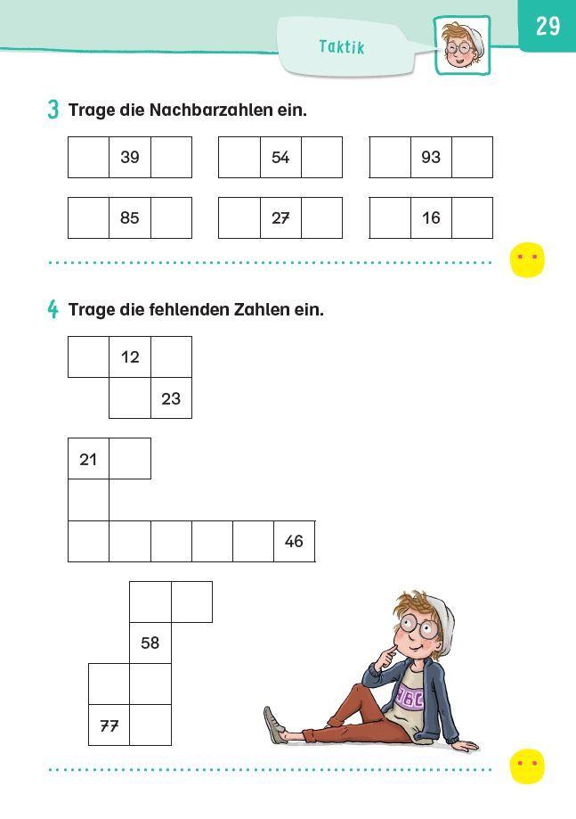 Beispielinhalt (Bild) Übungsheft Mathematik - 2. Klasse