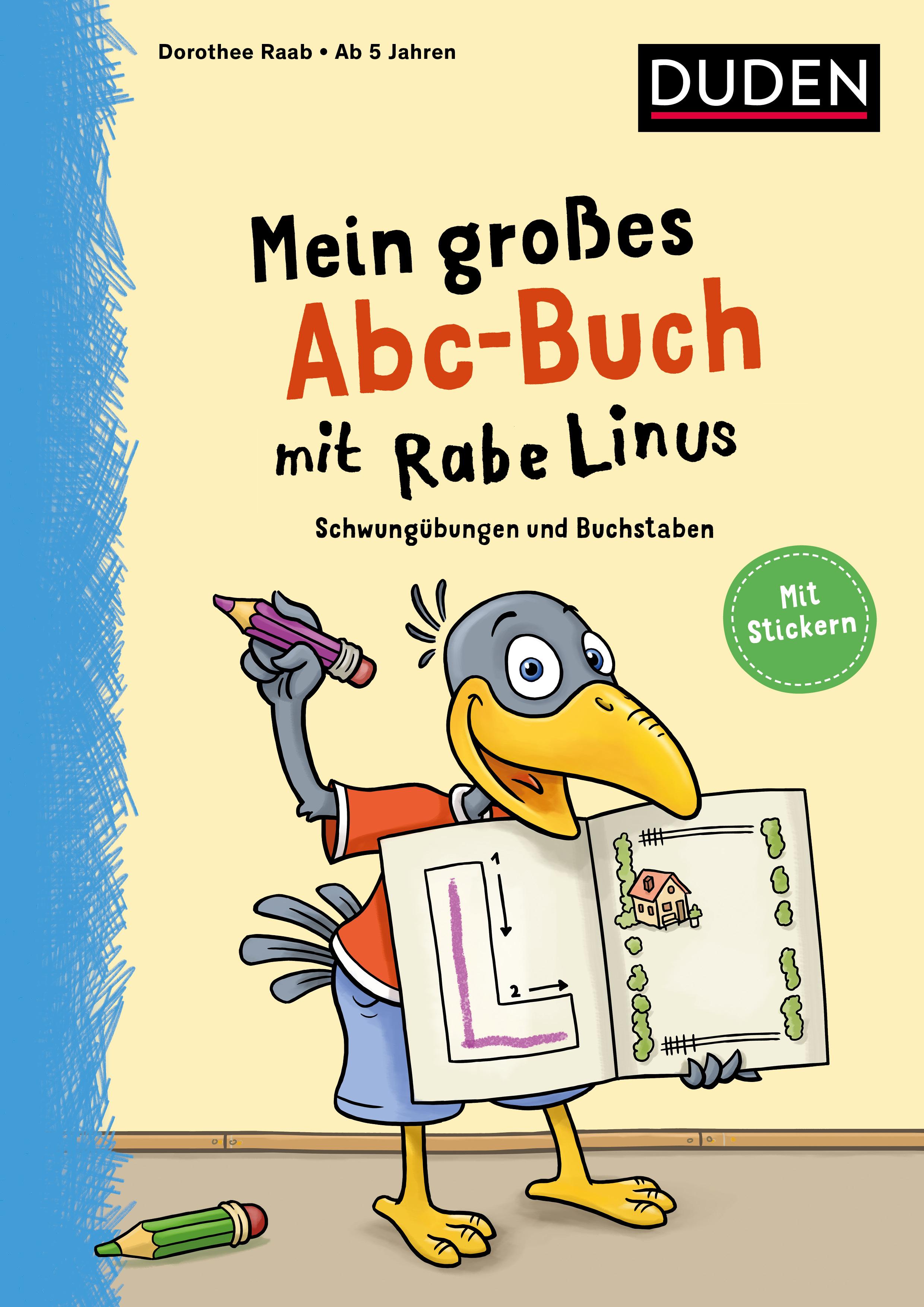 Vorderes Coverbild Mein großes Abc-Buch mit Rabe Linus - ab 5 Jahren