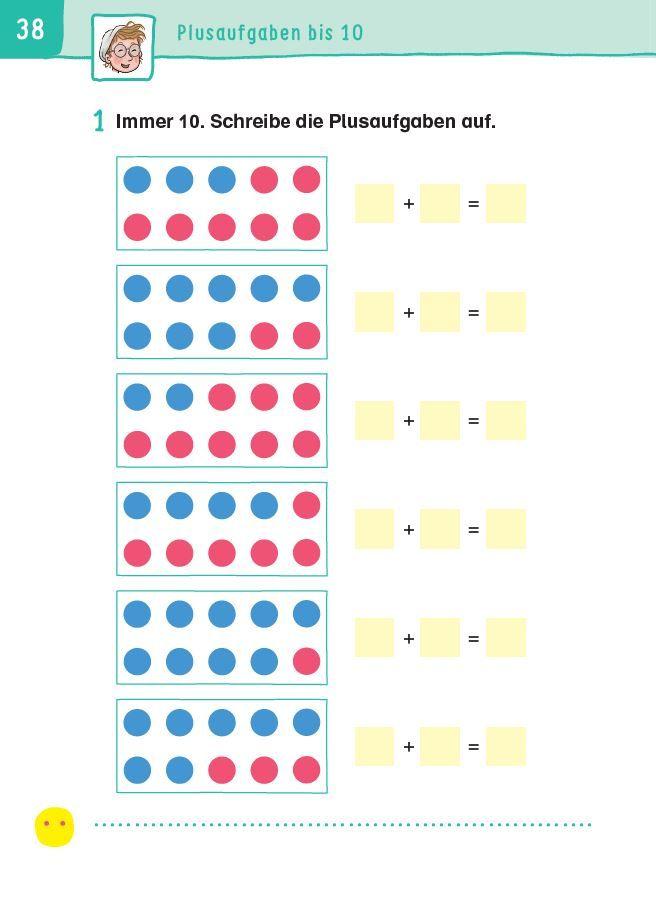 Beispielinhalt (Bild) Übungsheft Mathematik - 1. Klasse