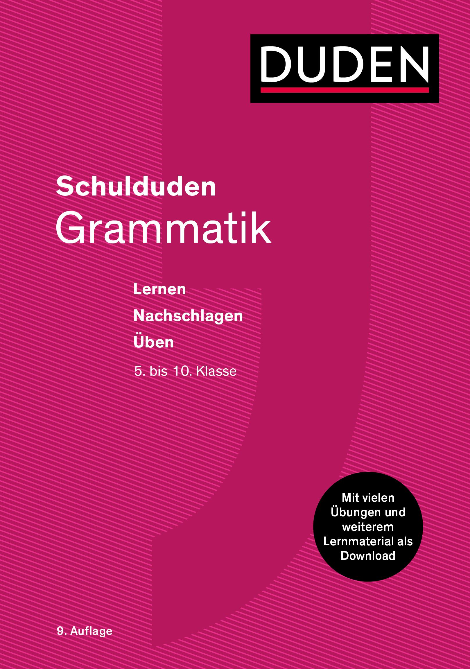 Vorderes Coverbild Schulduden Grammatik