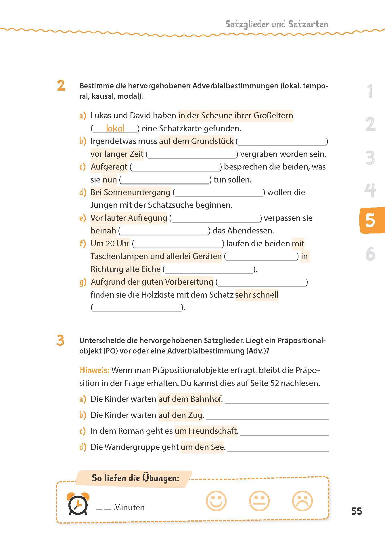 Beispielinhalt (Bild) Deutsch in 15 Minuten - Grammatik 5./6. Klasse