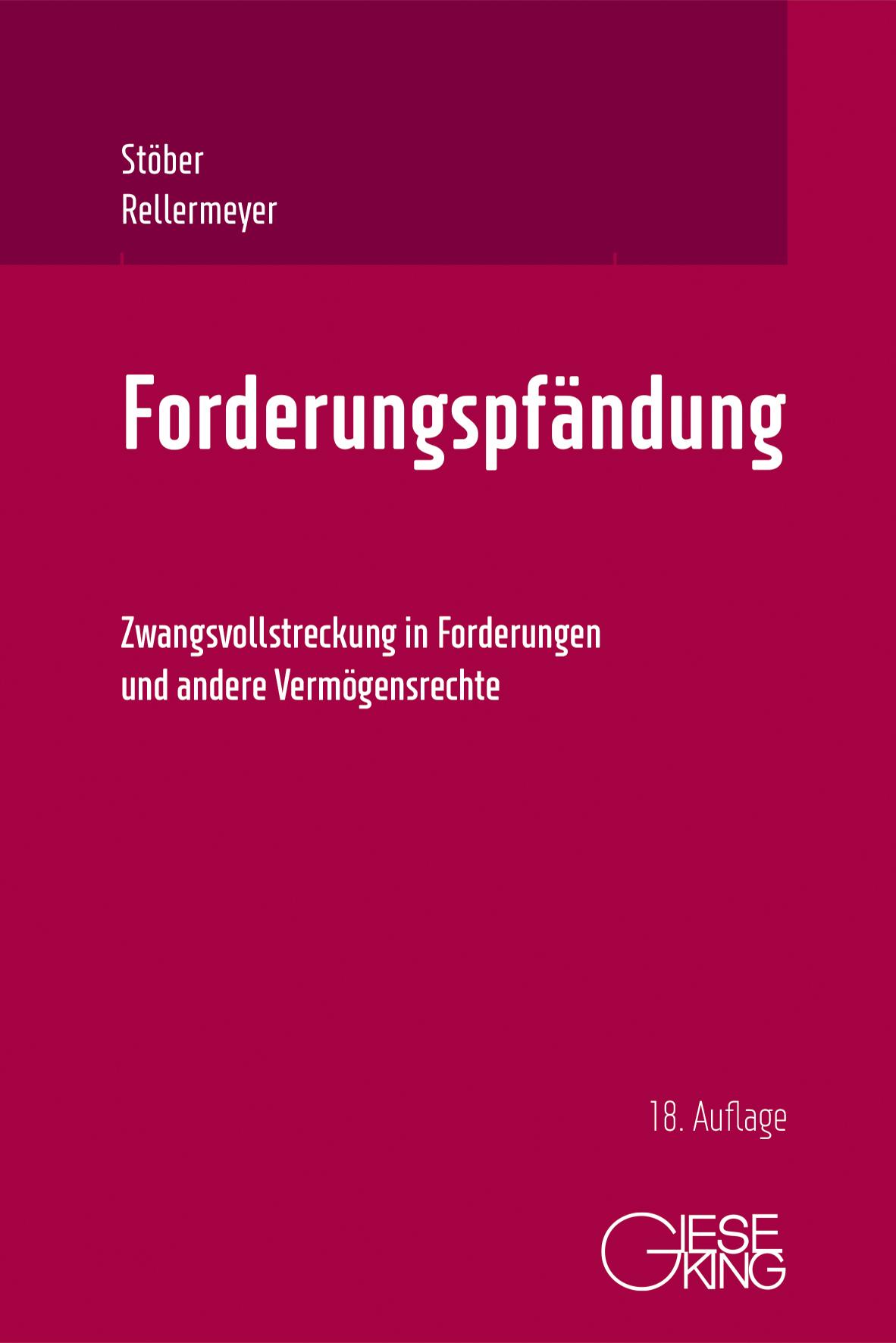 Vorderes Coverbild Forderungspfändung