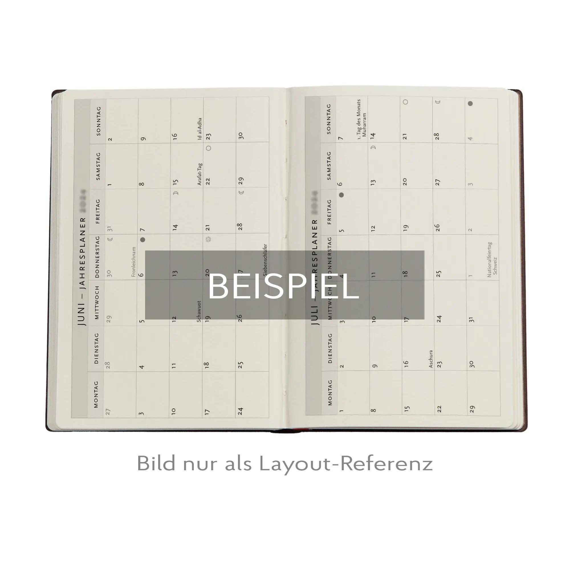 Beispielinhalt (Bild) 12-Monatskalender. 2026 Der Obstgarten Mini Horizontal