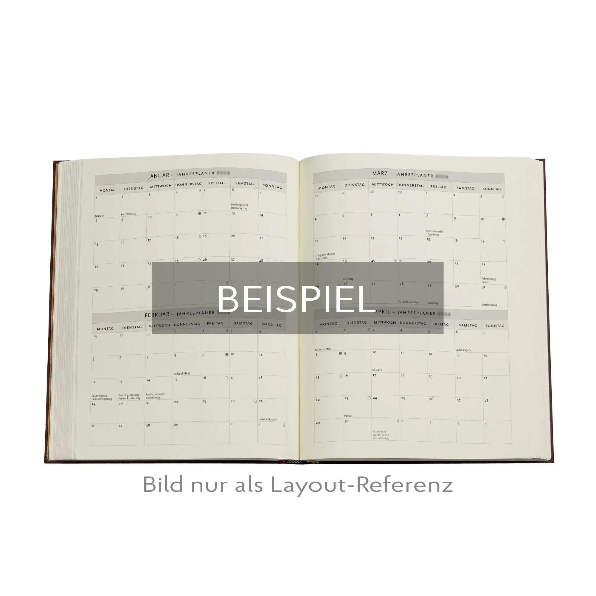 Beispielinhalt (Bild) 12-Monatskalender. 2026 Der Obstgarten Ultra Tag