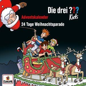 Vorderes Coverbild Die drei ??? Kids Adventskalender - 24 Tage Weihnachtsparade