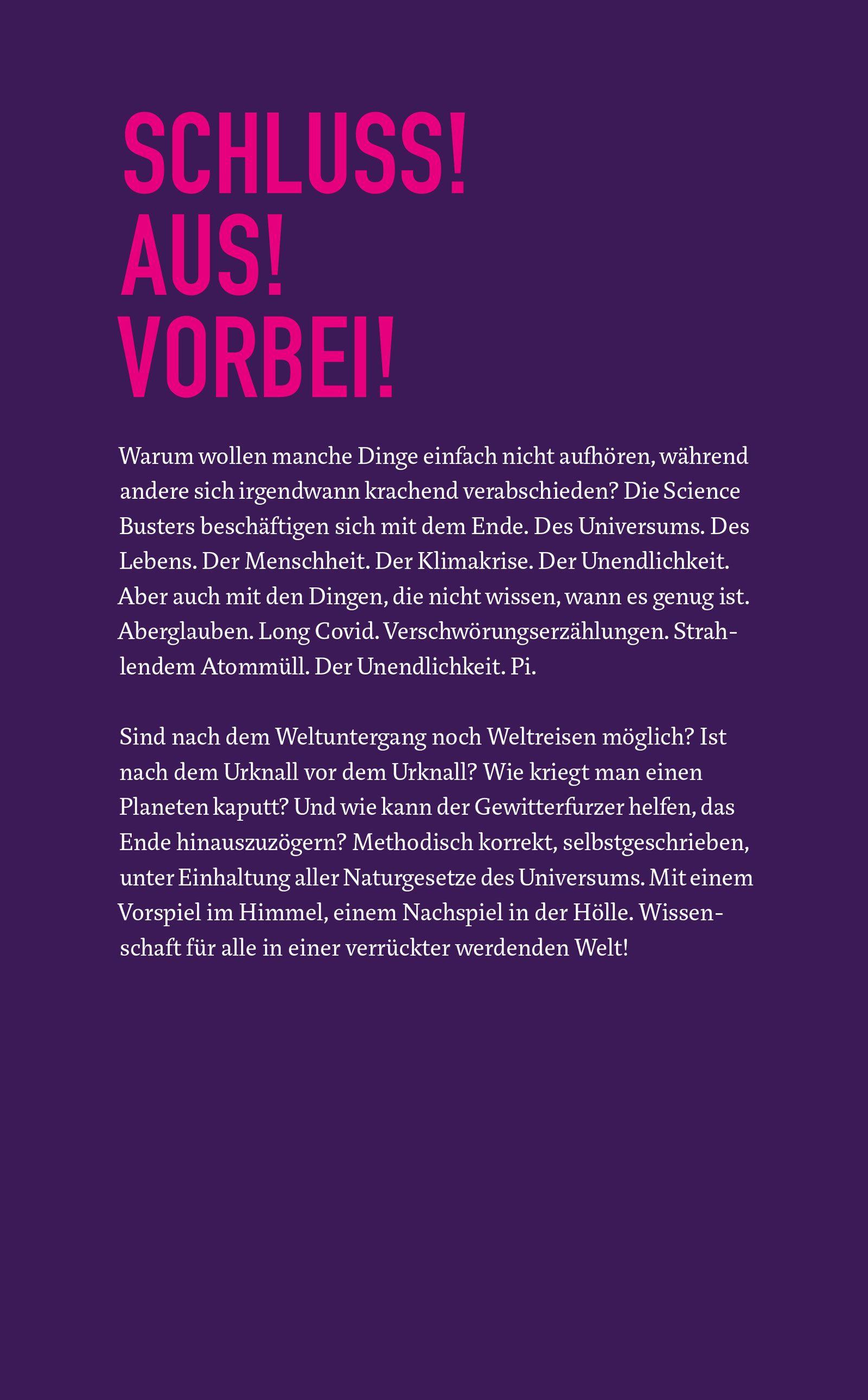 Beispielinhalt (Bild) Aus! Die Wissenschaft vom Ende