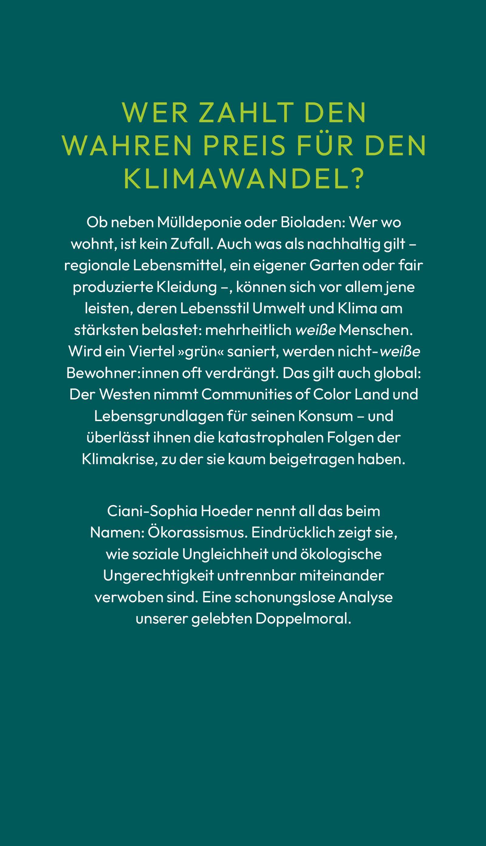Beispielinhalt (Bild) Ökorassismus