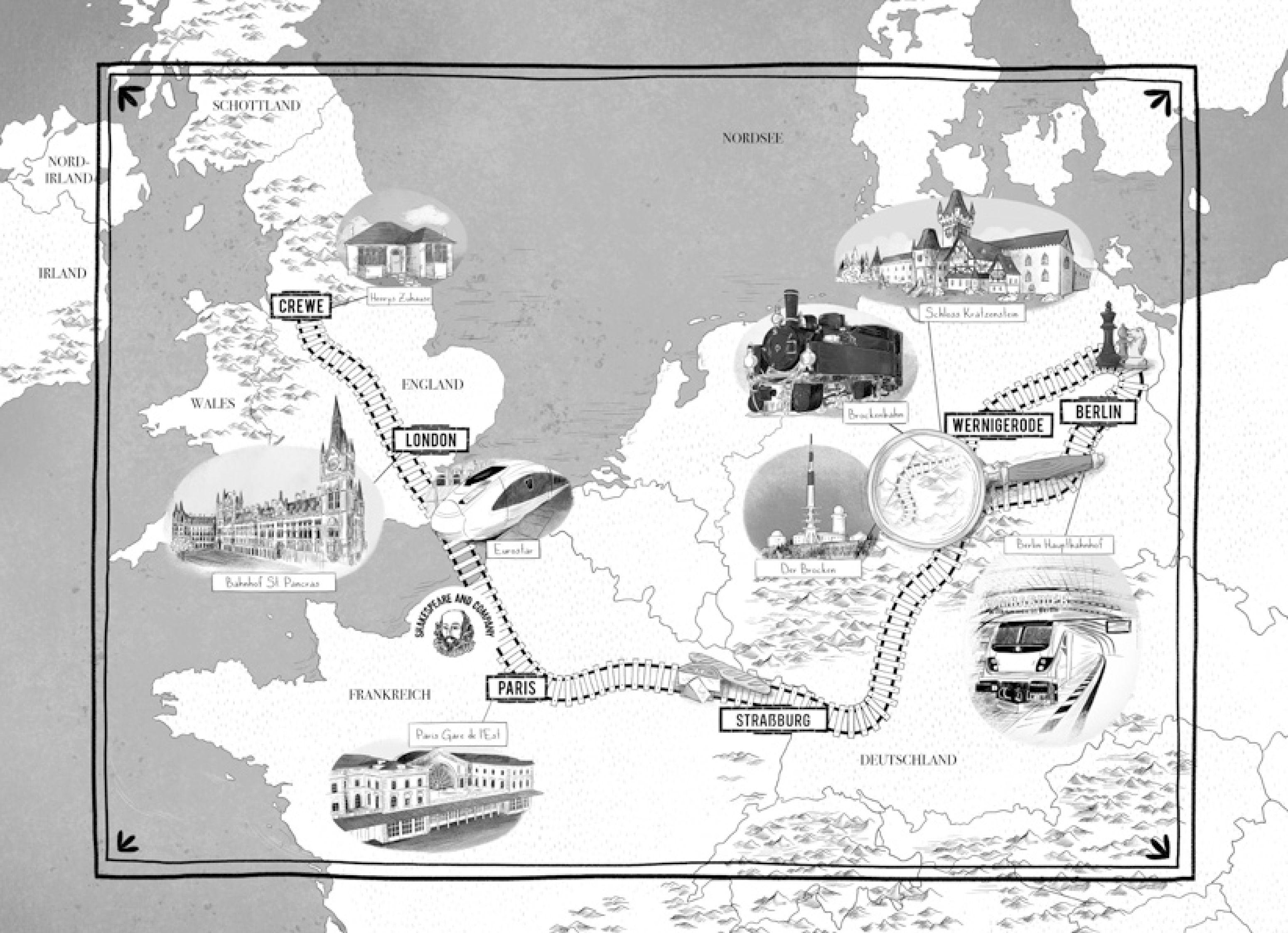 Beispielinhalt (Bild) Abenteuer-Express (Band 4) - Gefahr im Mitternachtsexpress