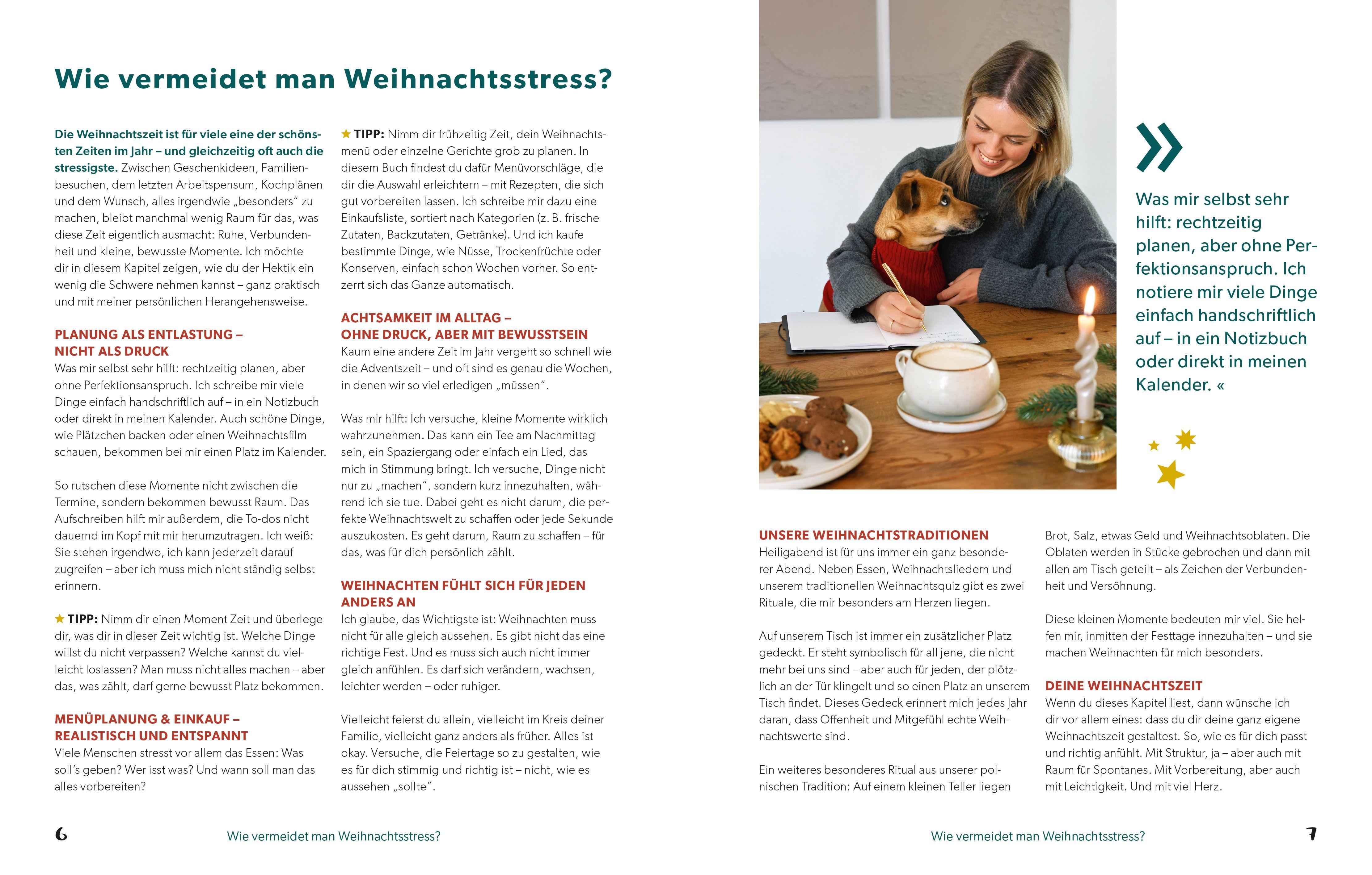 Beispielinhalt (Bild) Weihnachtlich vegan