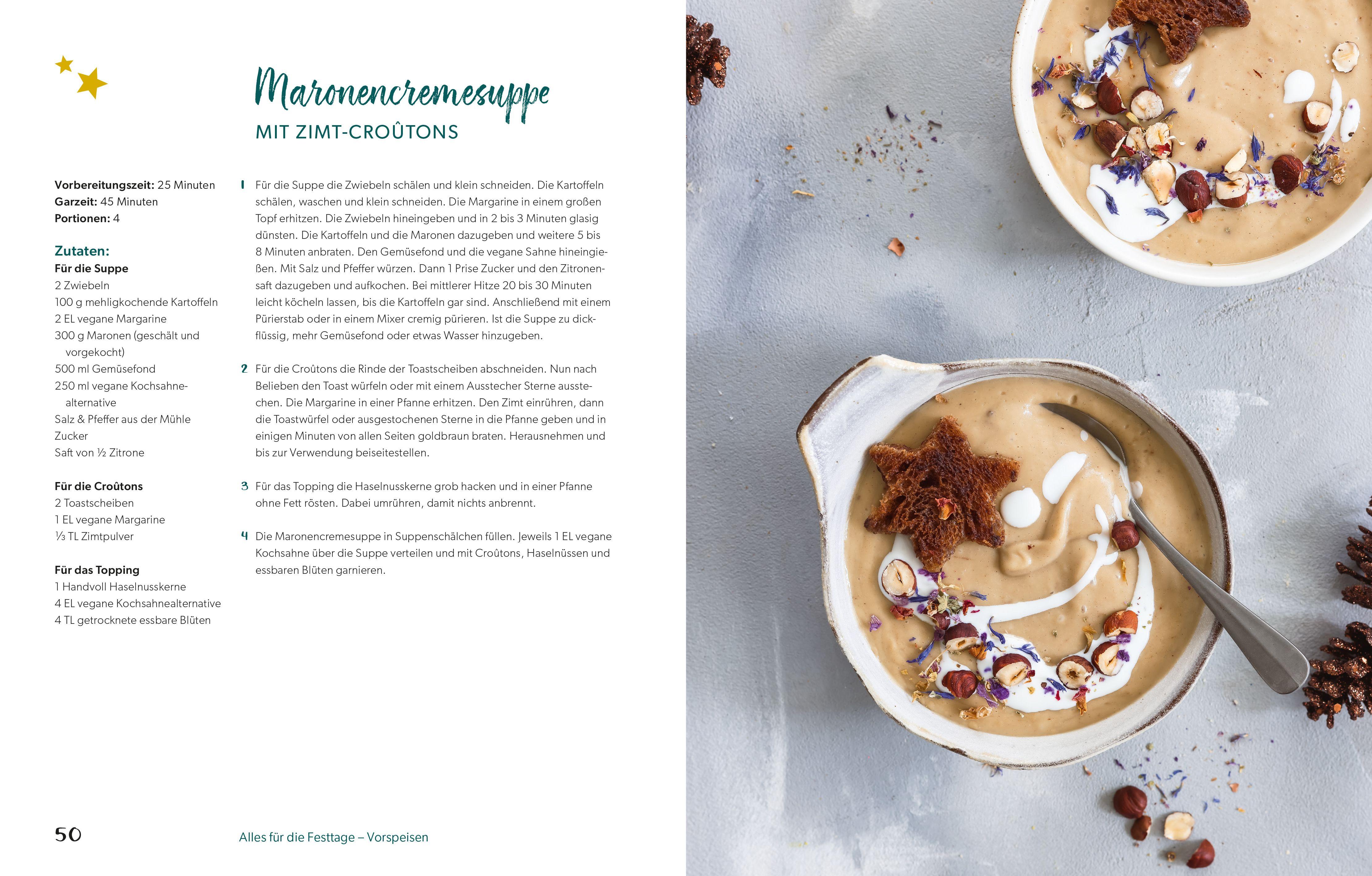 Beispielinhalt (Bild) Weihnachtlich vegan