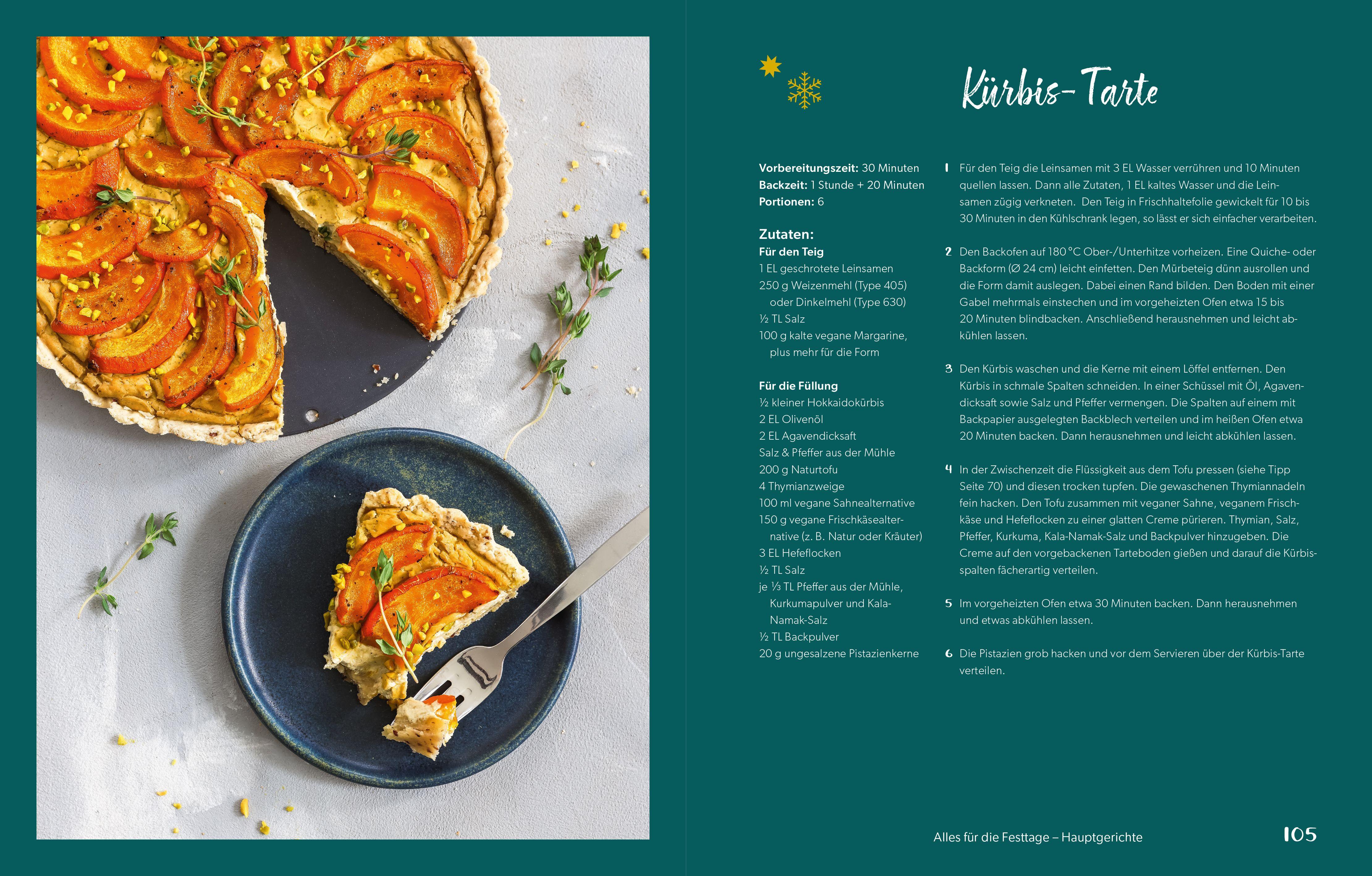 Beispielinhalt (Bild) Weihnachtlich vegan