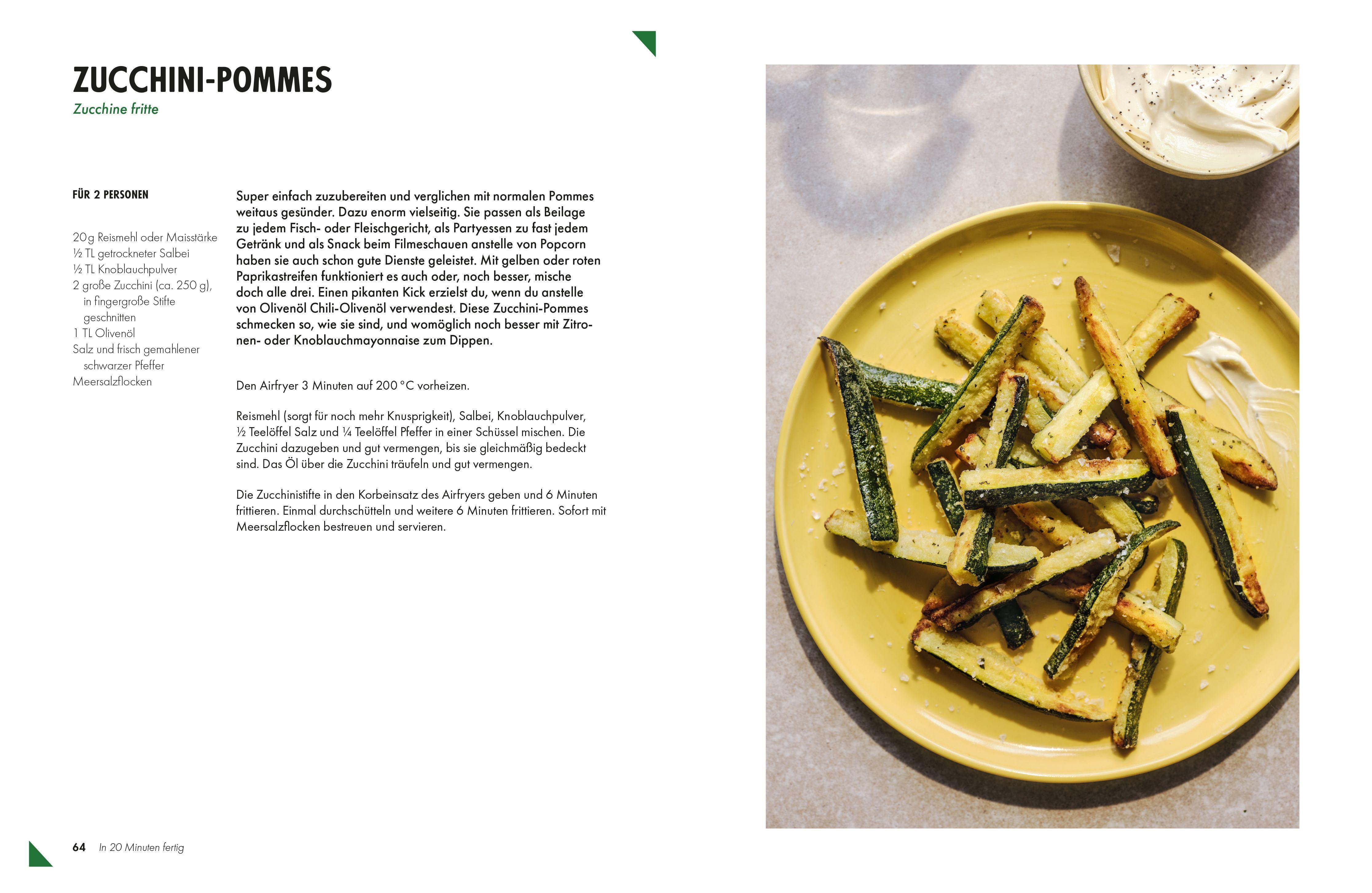 Beispielinhalt (Bild) Das Airfryer Kochbuch Italien