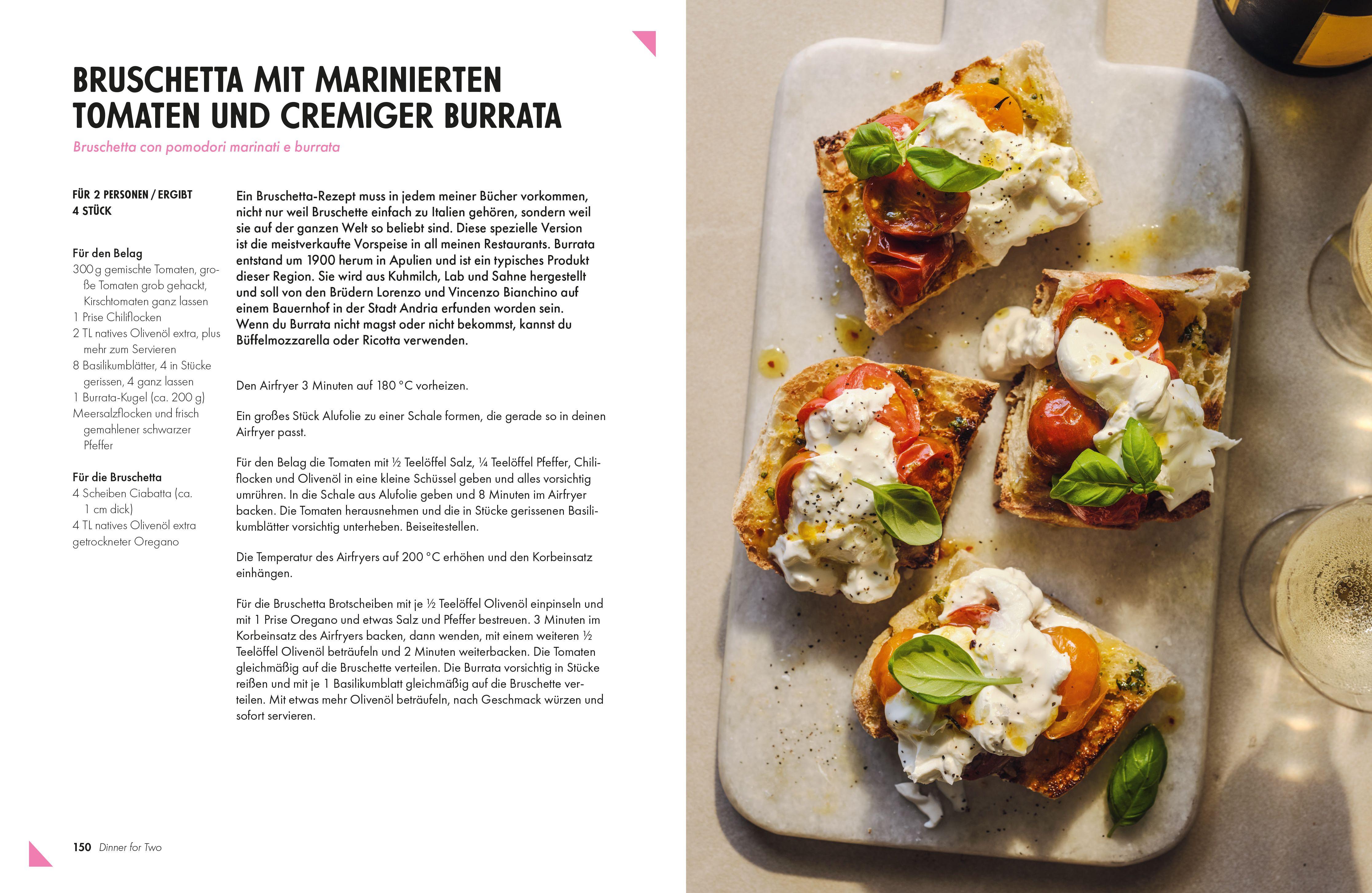 Beispielinhalt (Bild) Das Airfryer Kochbuch Italien
