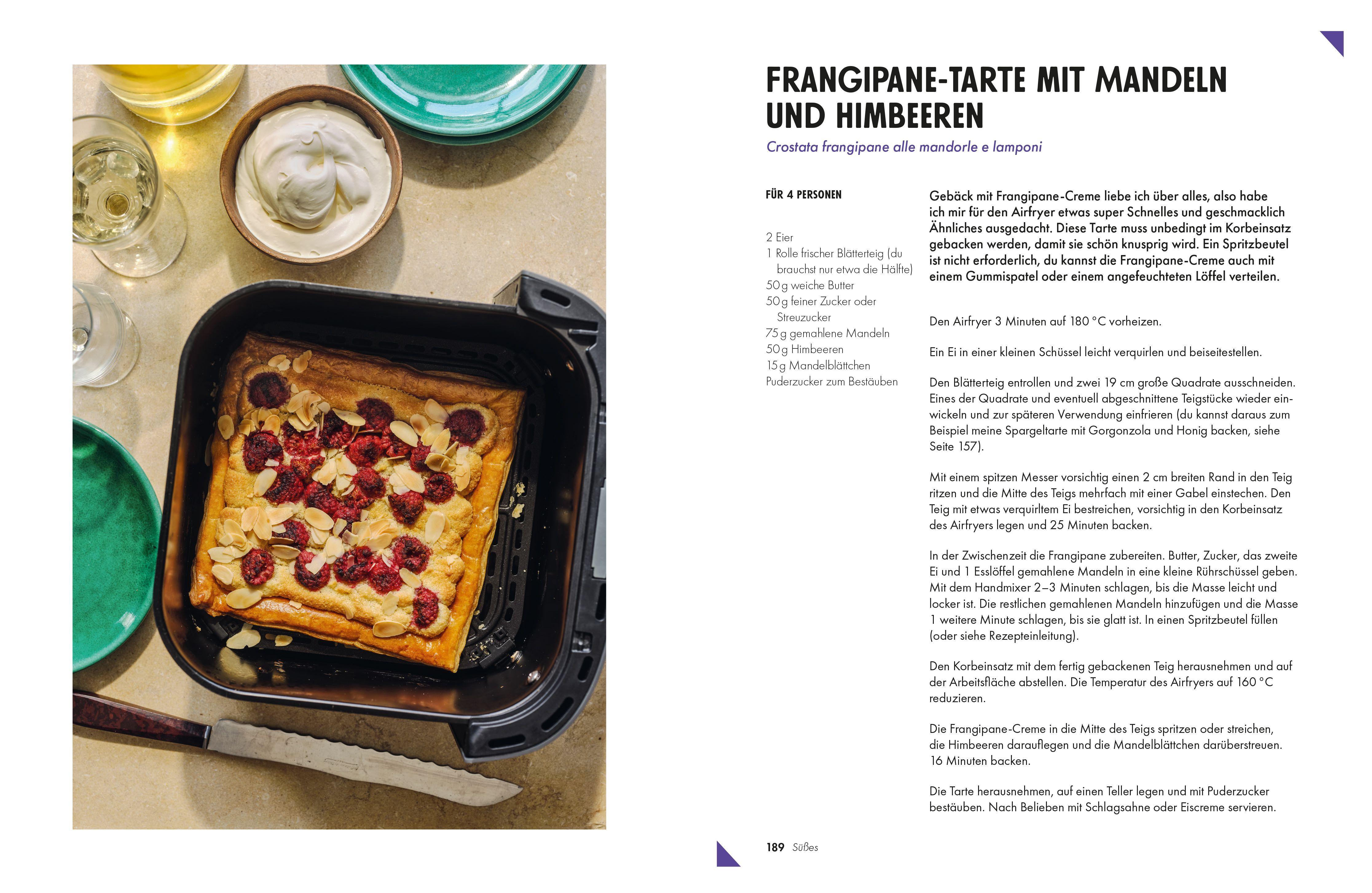 Beispielinhalt (Bild) Das Airfryer Kochbuch Italien