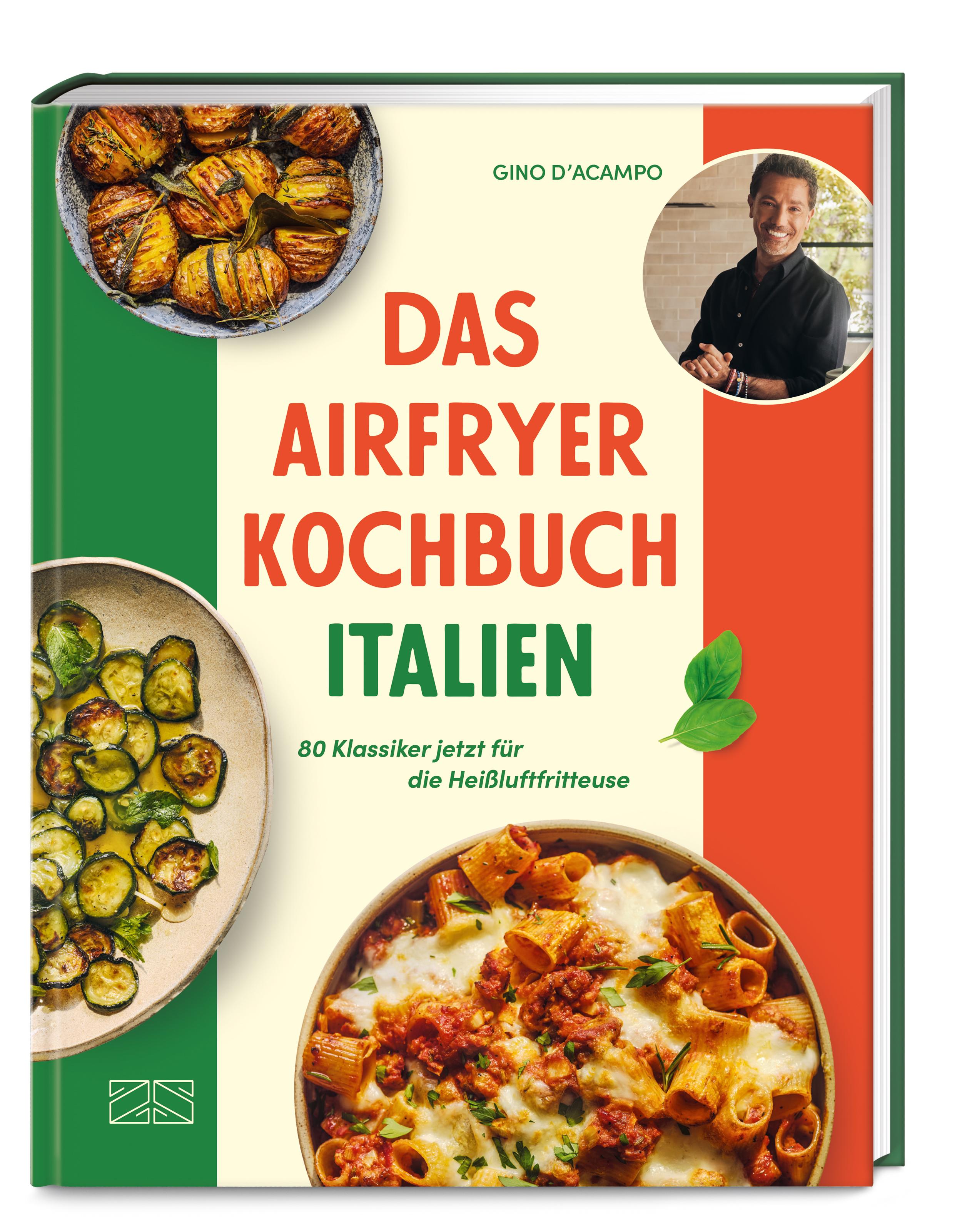 Vorderes Coverbild Das Airfryer Kochbuch Italien