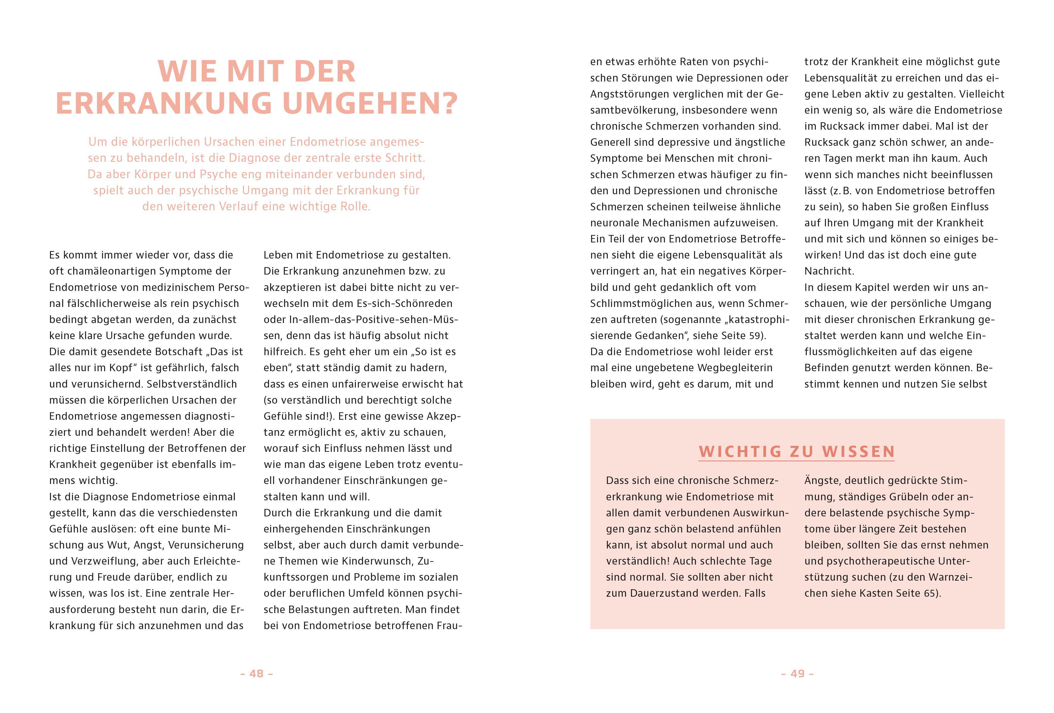 Beispielinhalt (Bild) Endometriose - was tun?