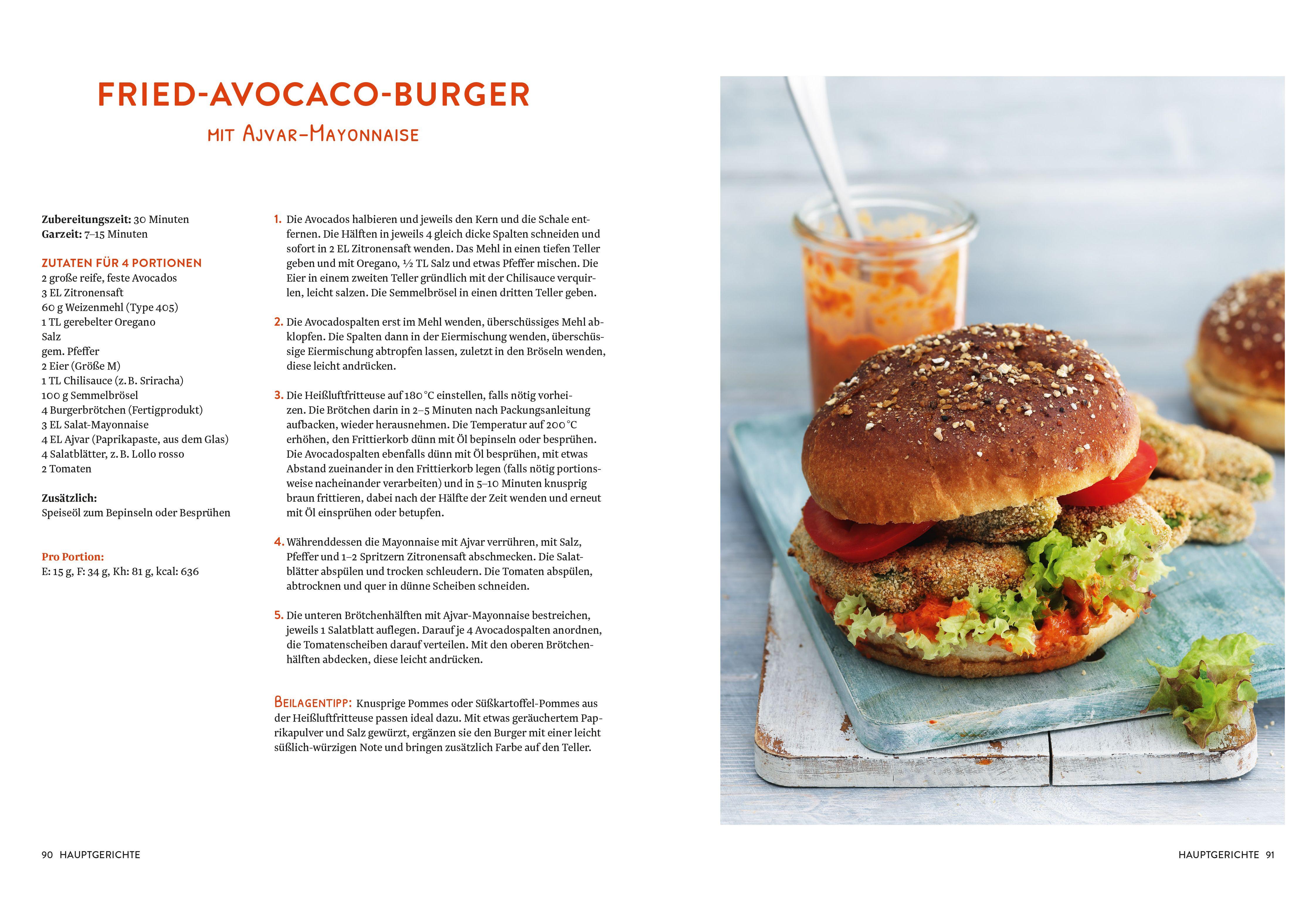 Beispielinhalt (Bild) Heißluftfritteuse vegetarisch