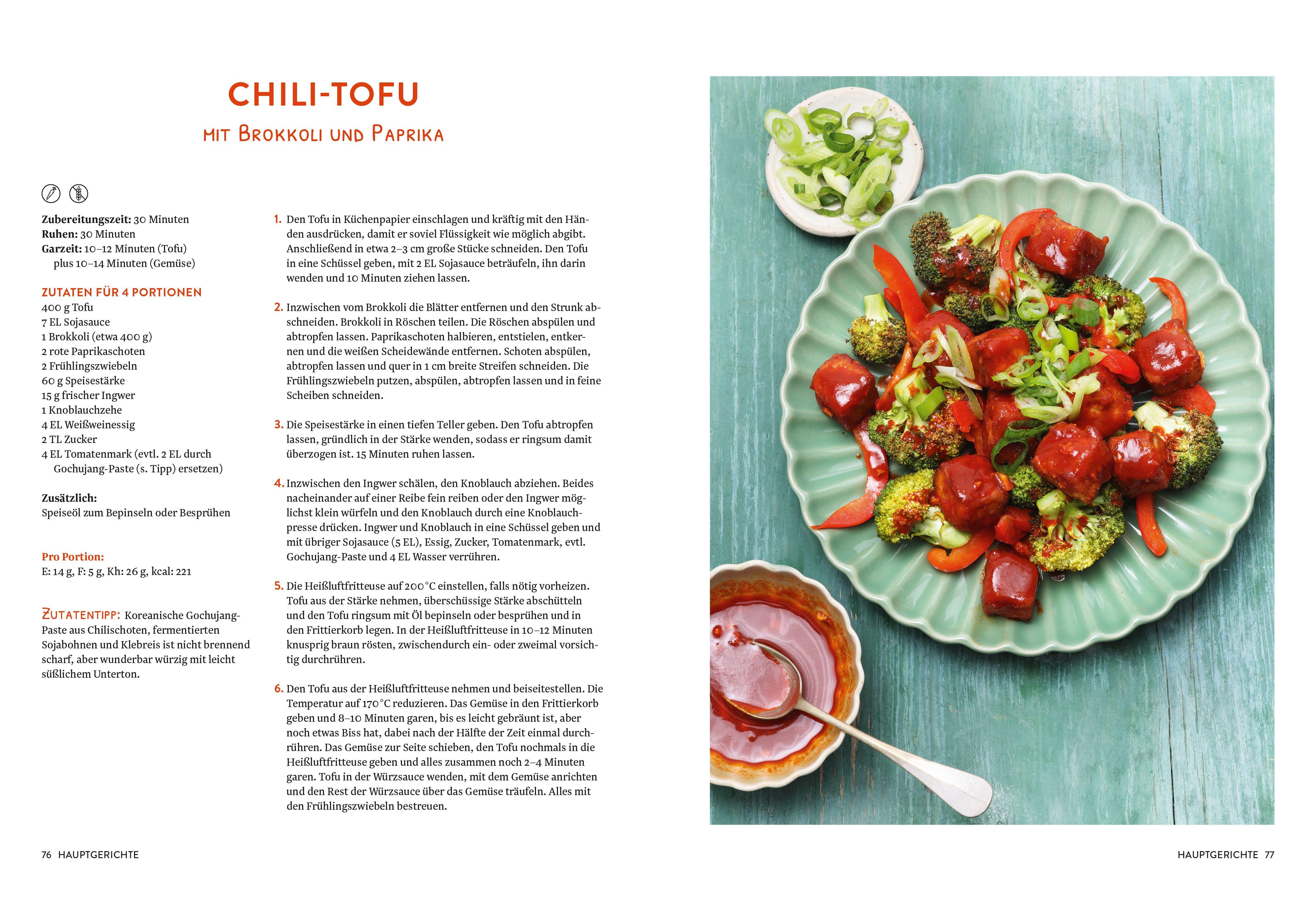 Beispielinhalt (Bild) Heißluftfritteuse vegetarisch