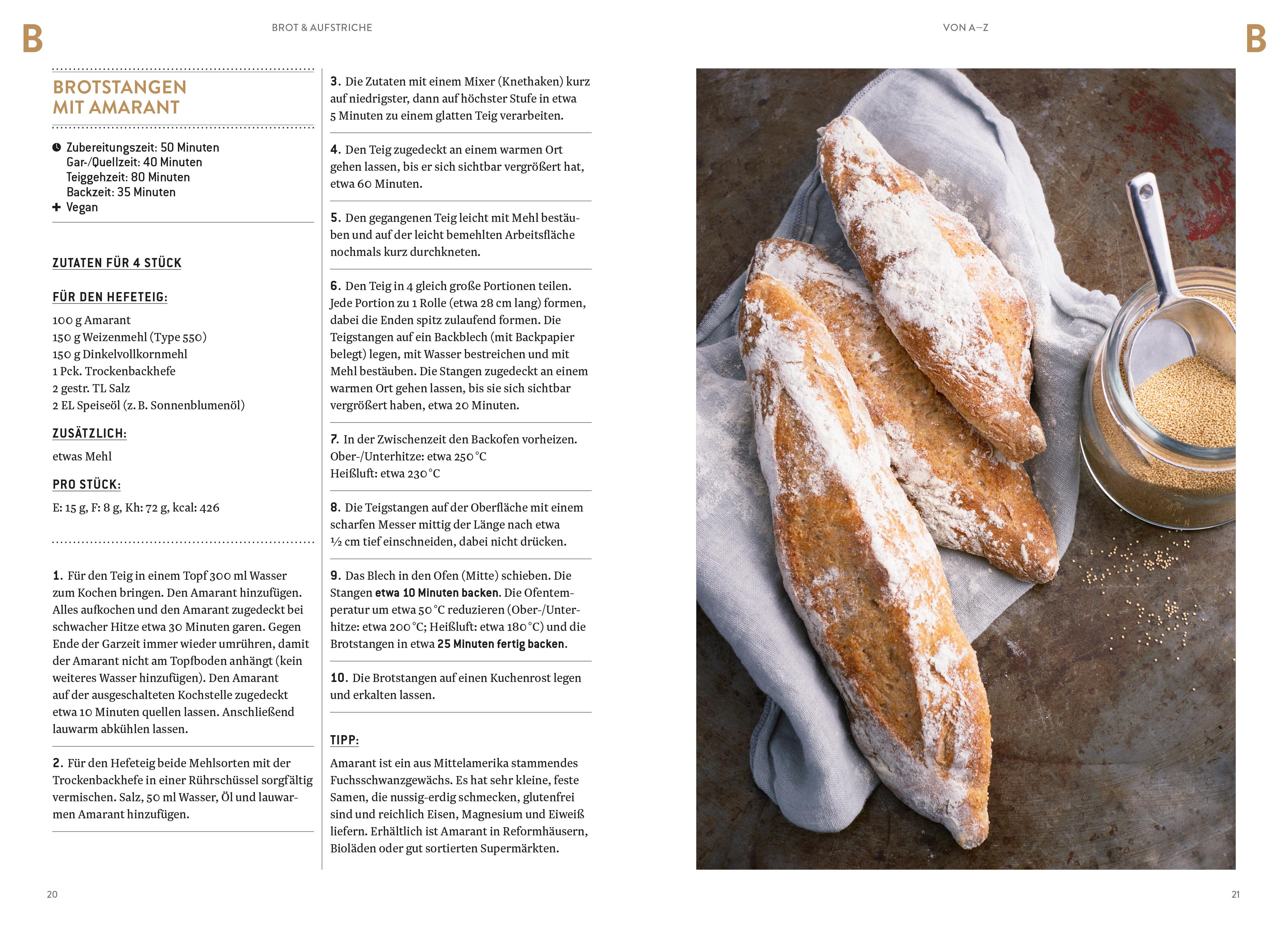 Beispielinhalt (Bild) Brot & Aufstriche von A-Z