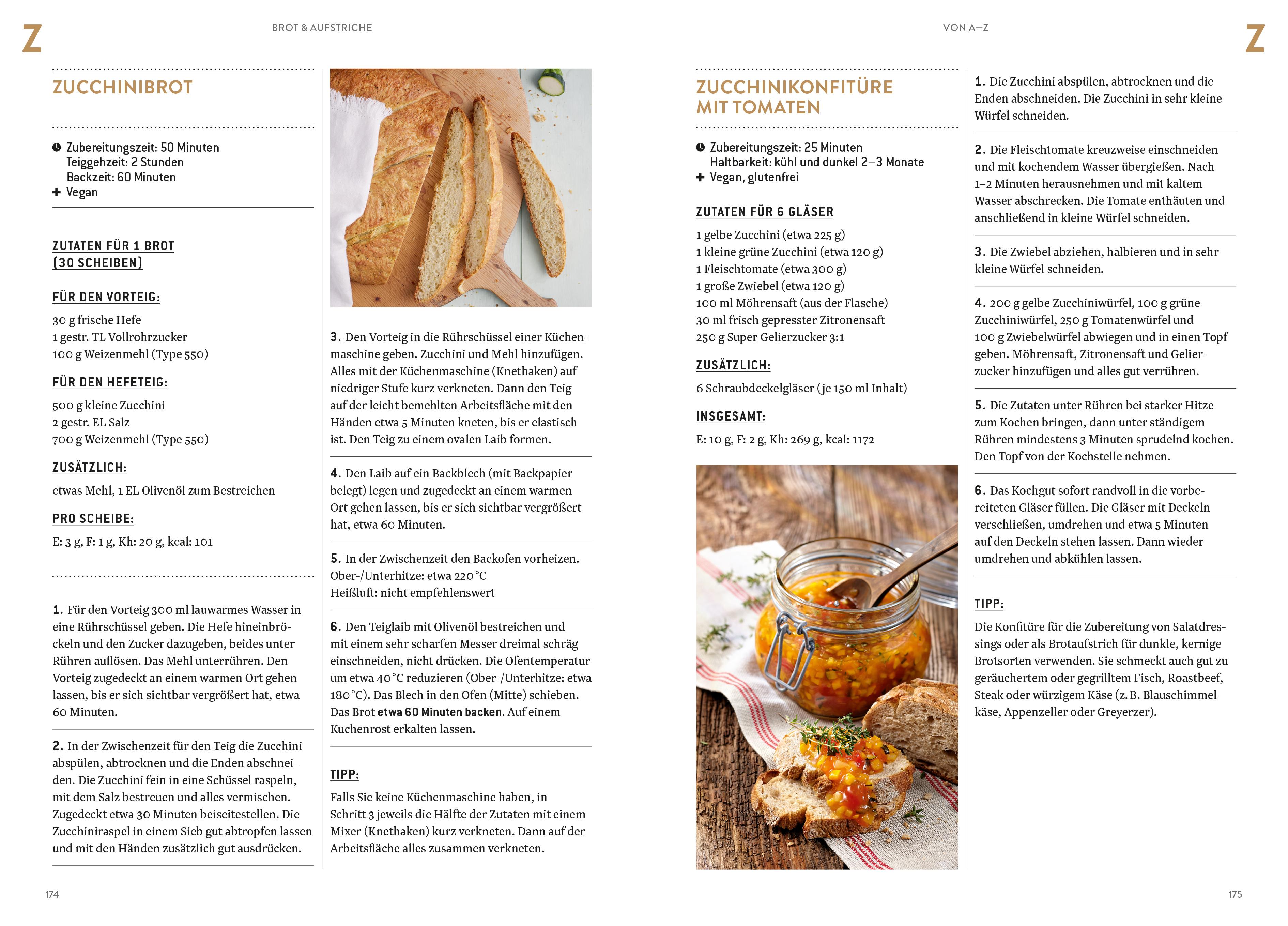 Beispielinhalt (Bild) Brot & Aufstriche von A-Z