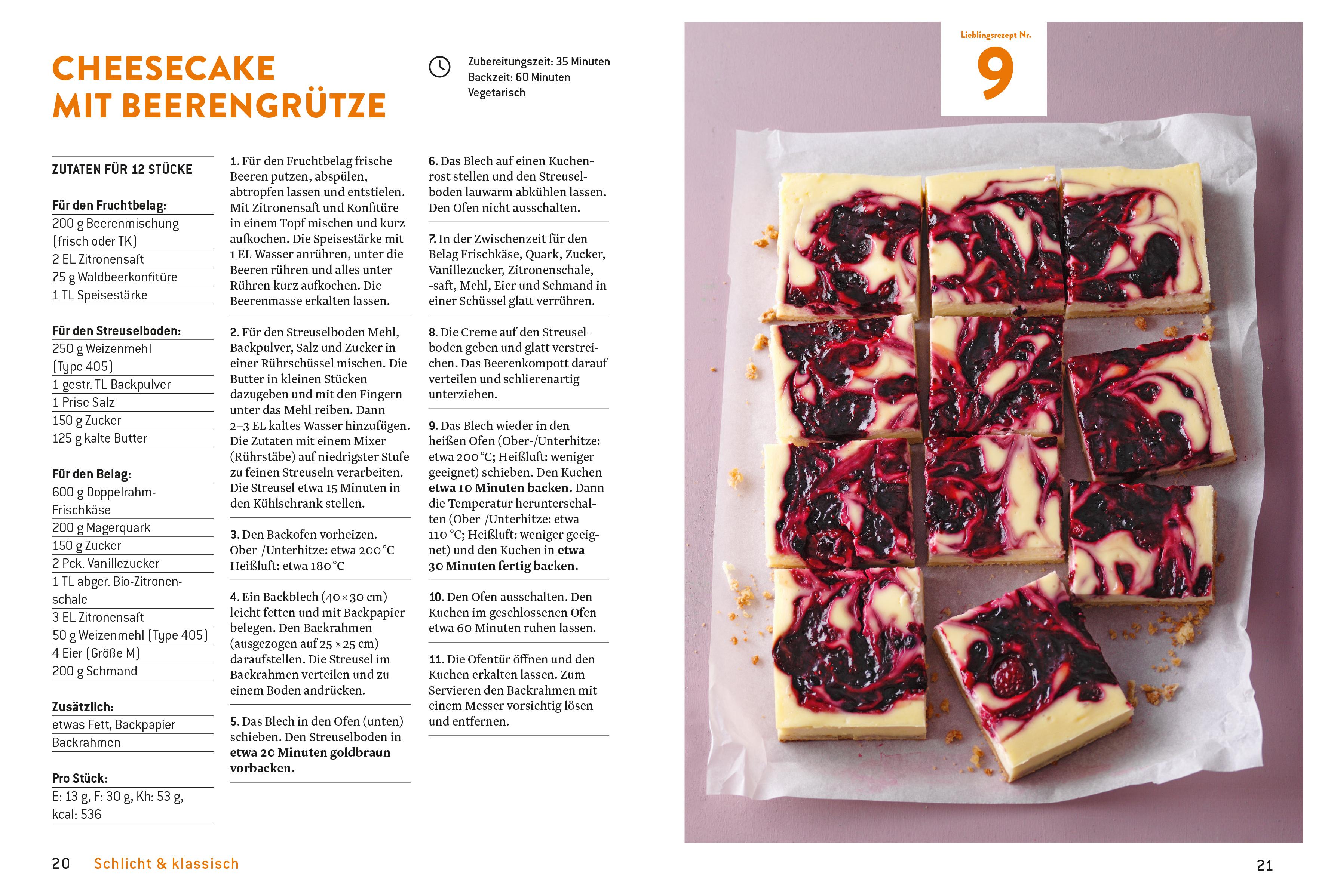 Beispielinhalt (Bild) Meine Lieblingsrezepte: Blechkuchen