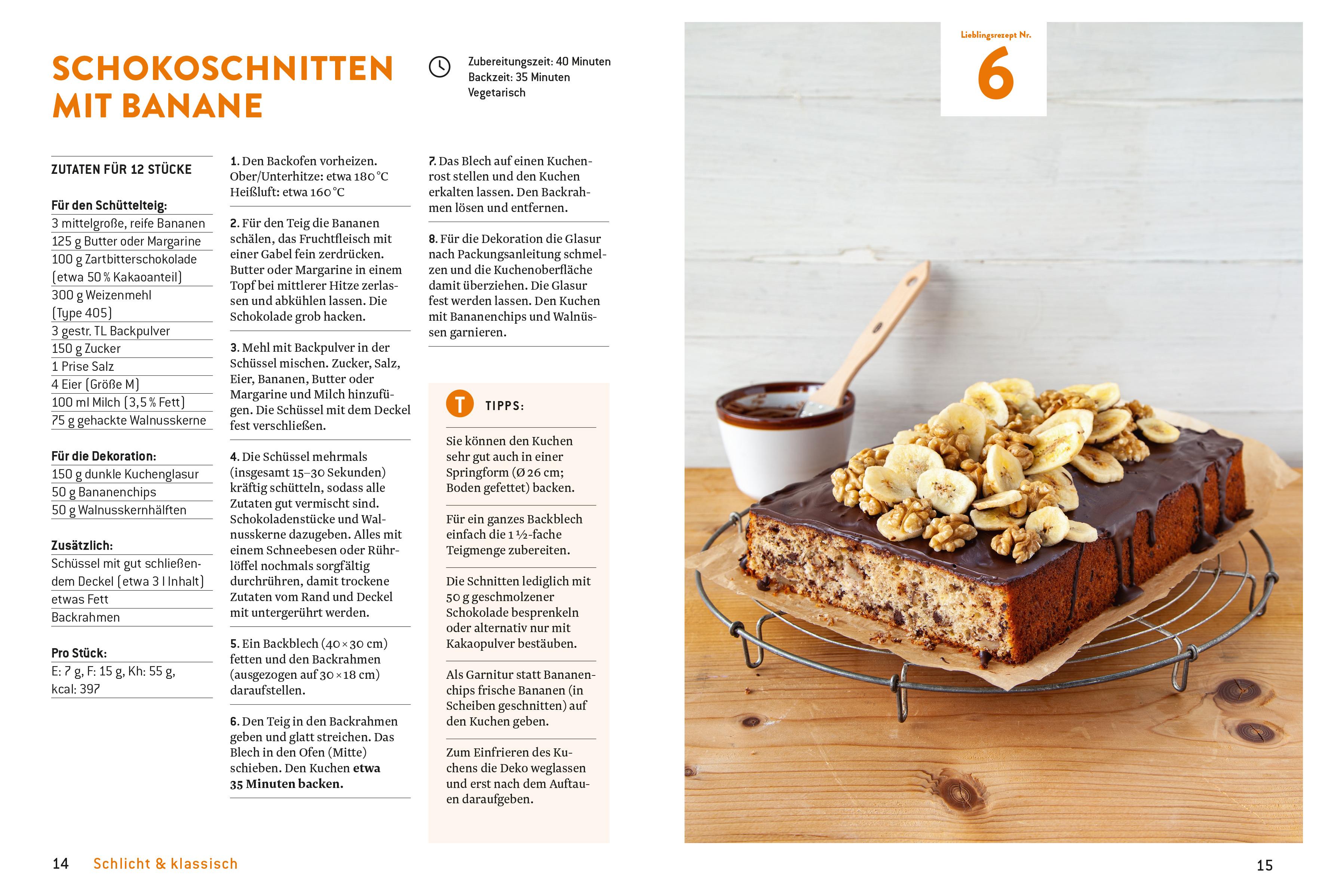 Beispielinhalt (Bild) Meine Lieblingsrezepte: Blechkuchen