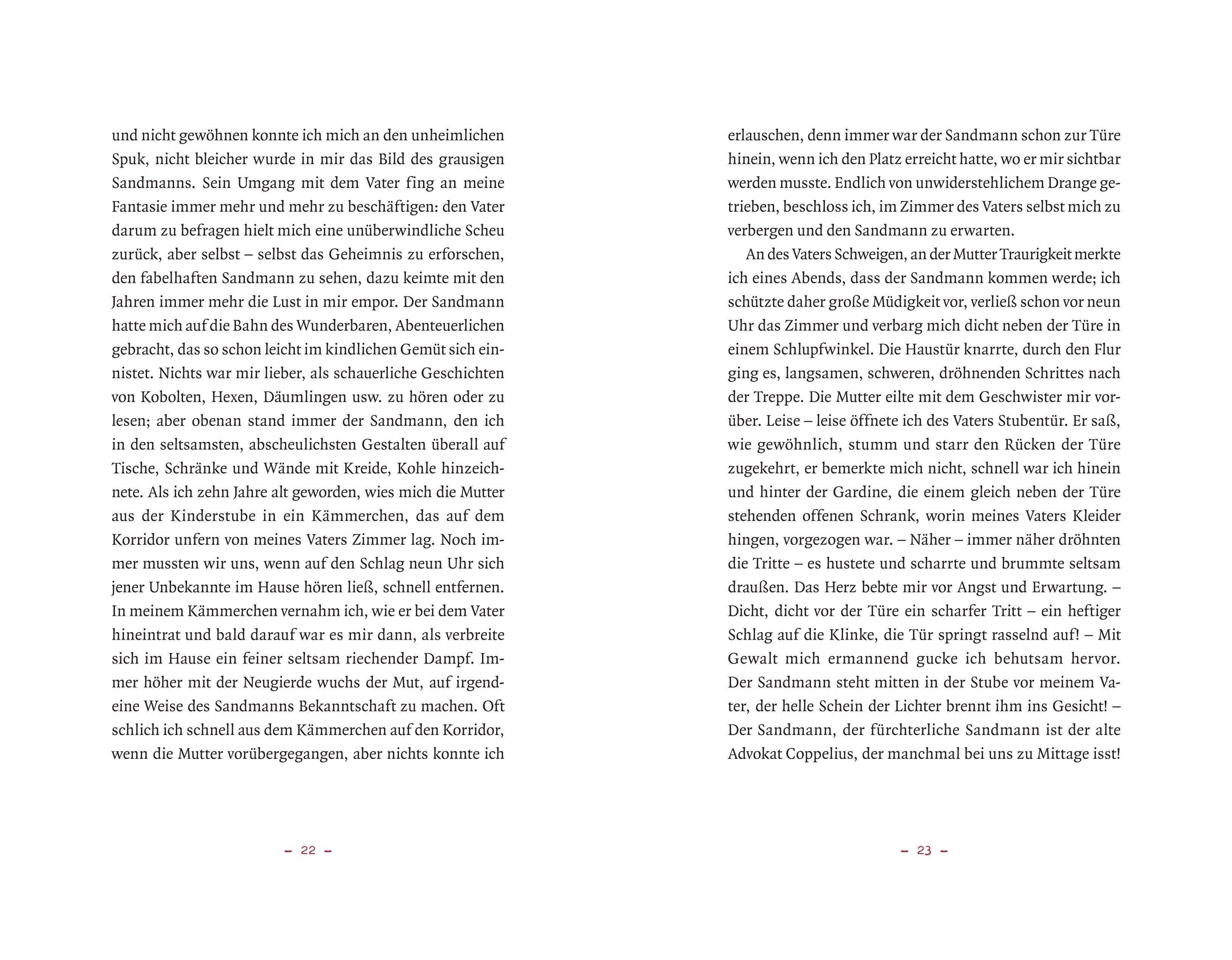 Beispielinhalt (Bild) Wie aus tiefstem Traum - Der Sandmann & Der Magnetiseur. Zwei fantastische Geschichten