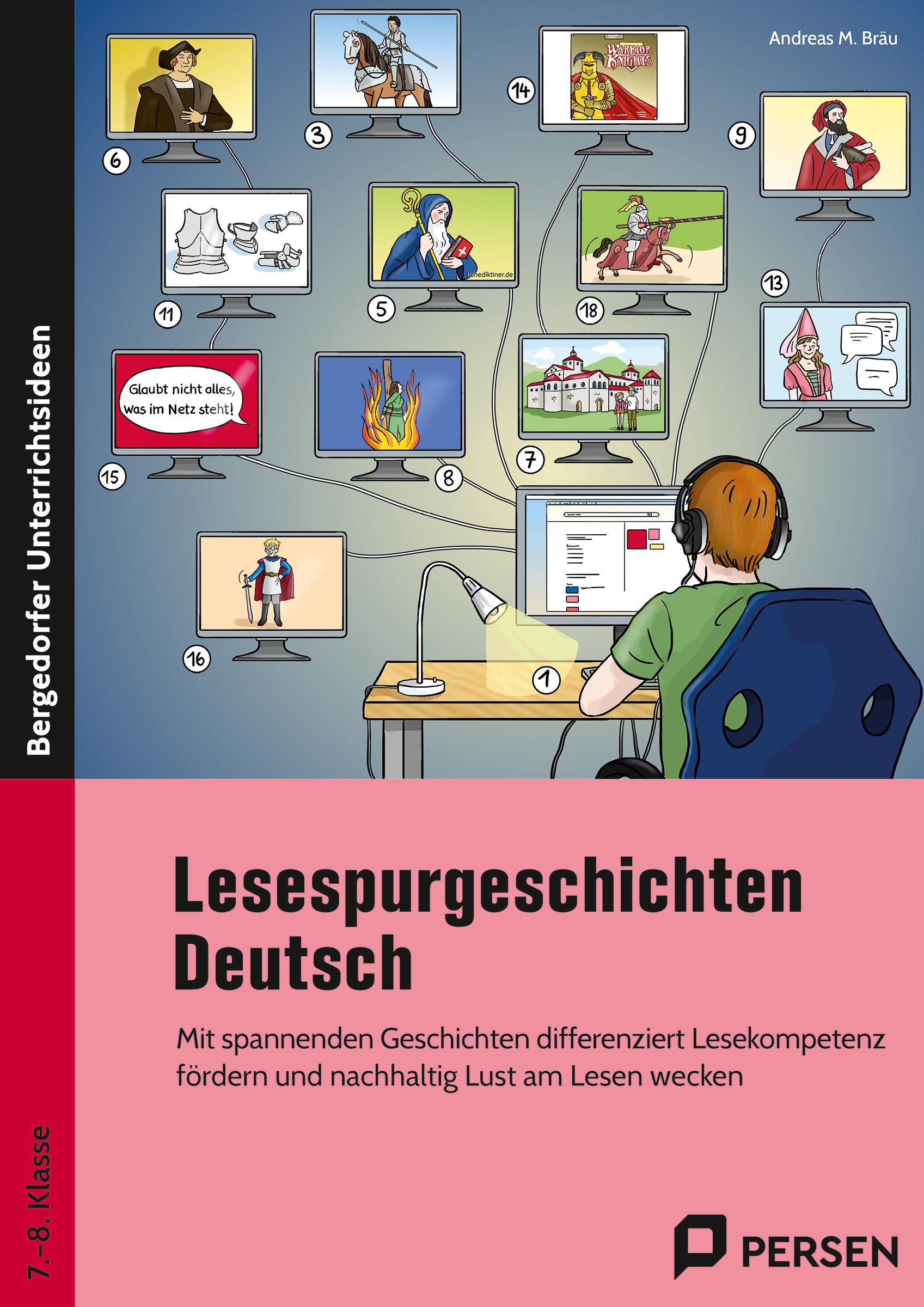 Vorderes Coverbild Lesespurgeschichten 7./8. Klasse - Deutsch