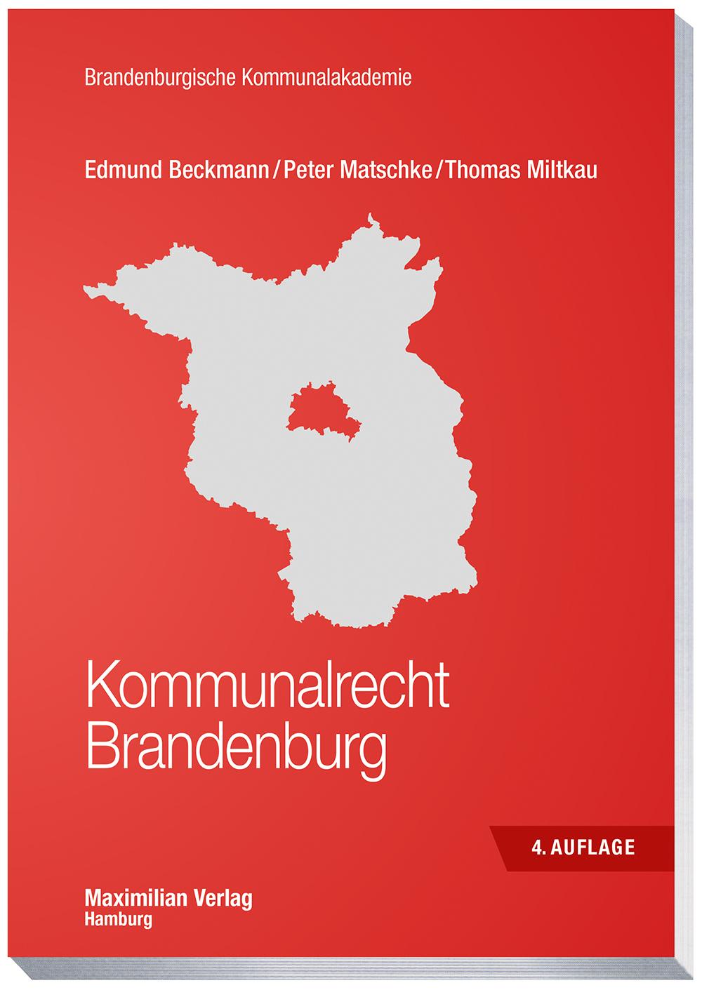 Vorderes Coverbild Kommunalrecht Brandenburg