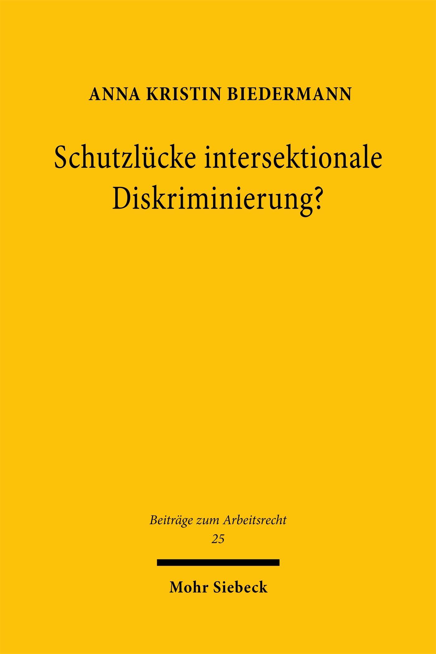 Vorderes Coverbild Schutzlücke intersektionale Diskriminierung?