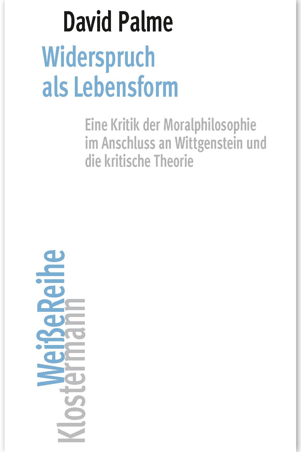 Vorderes Coverbild Widerspruch als Lebensform