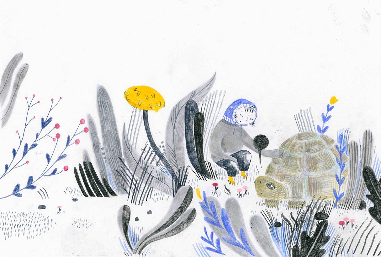 Beispielinhalt (Bild) Komm, ich trag dich ein Stück, sagte die Schildkröte