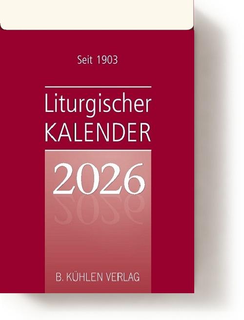 Vorderes Coverbild Liturgischer Kalender 2026 Großdruckausgabe