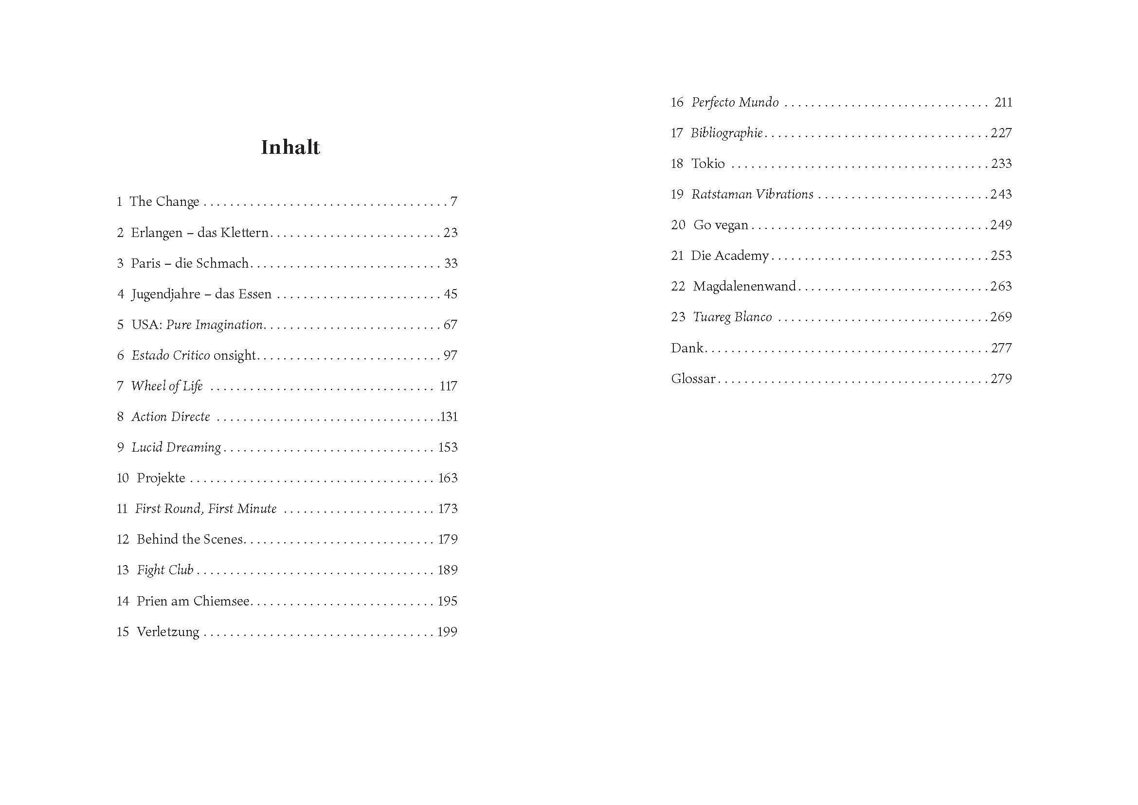 Beispielinhalt (Bild) Frei am Fels