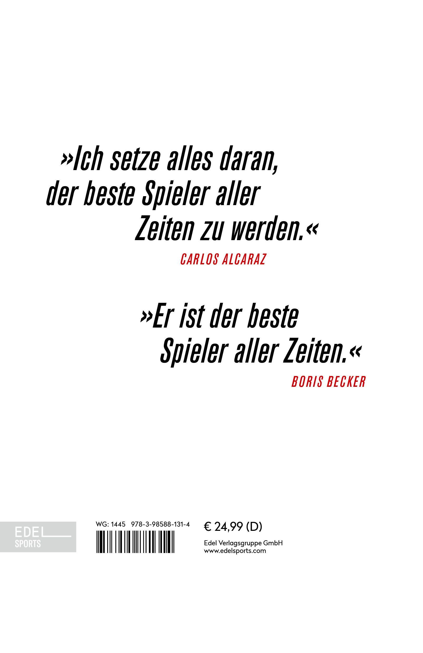 Beispielinhalt (Bild) Inside Alcaraz - Die erste Biografie zum kommenden Superstar im Herrentennis