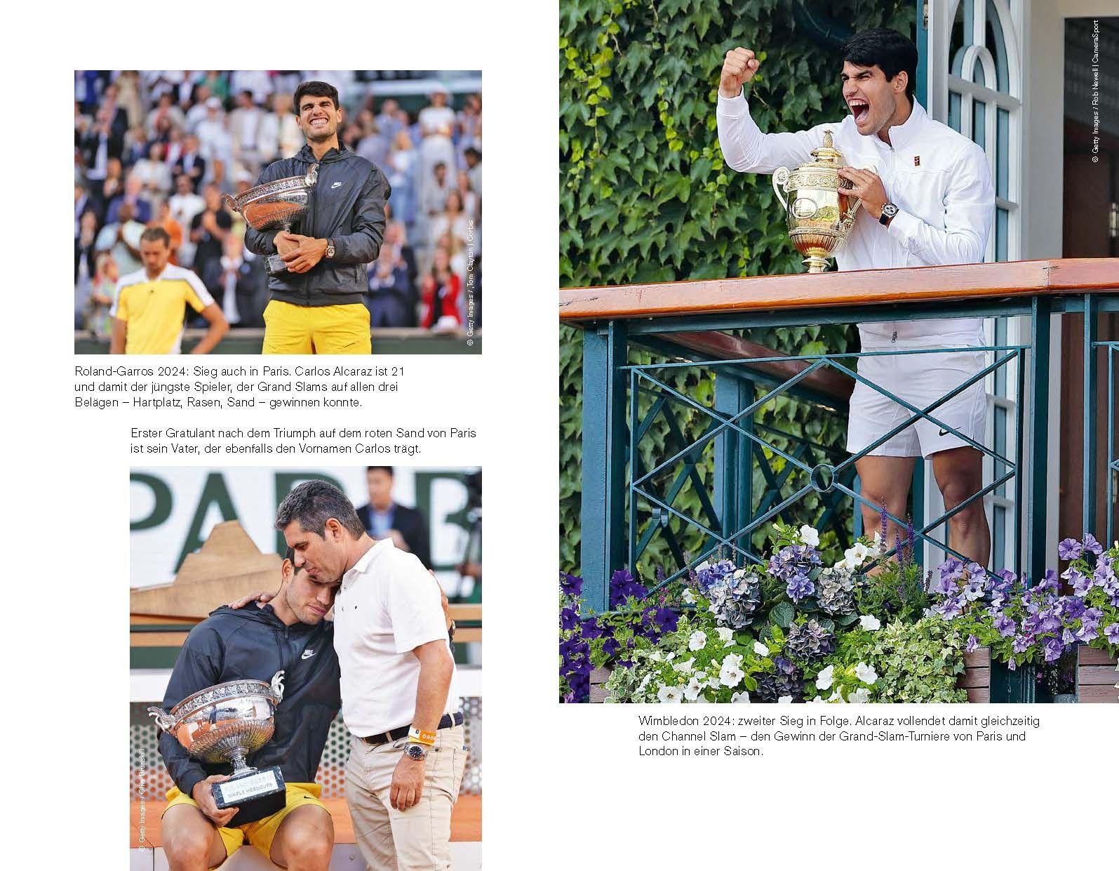 Beispielinhalt (Bild) Inside Alcaraz - Die erste Biografie zum kommenden Superstar im Herrentennis