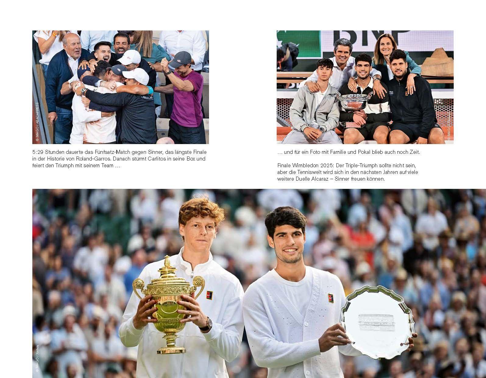 Beispielinhalt (Bild) Inside Alcaraz - Die erste Biografie zum kommenden Superstar im Herrentennis