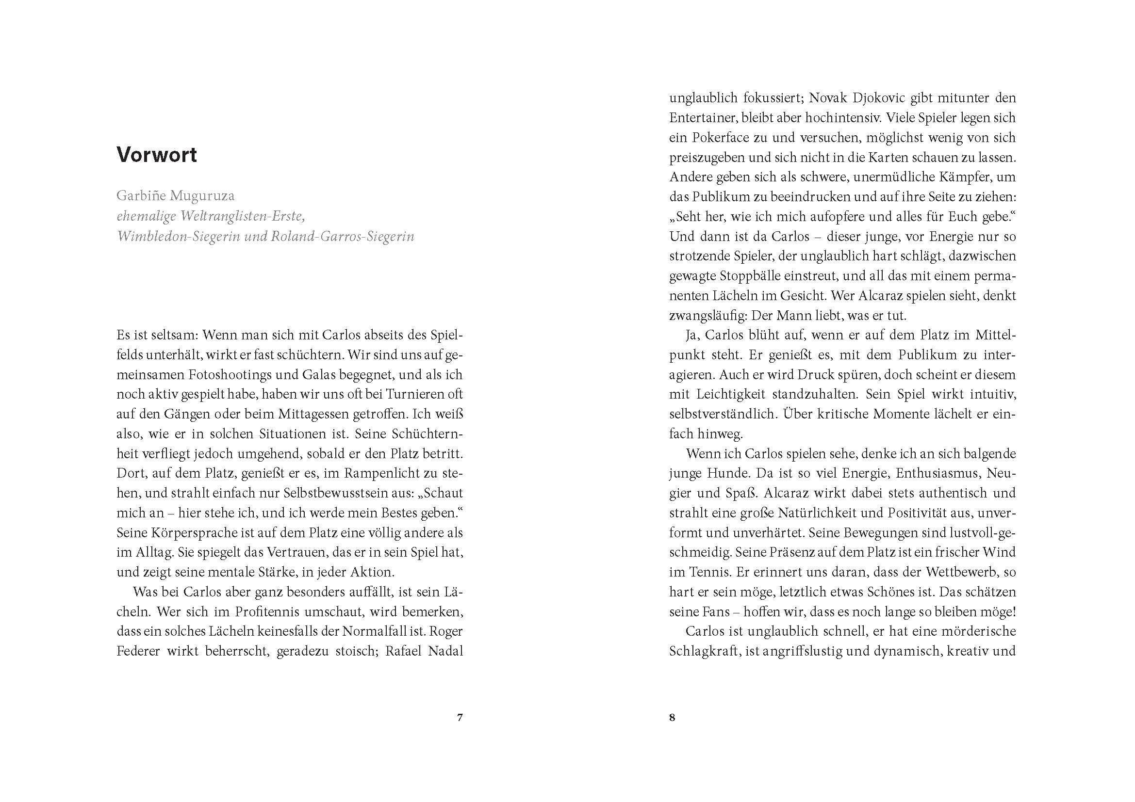 Beispielinhalt (Bild) Inside Alcaraz - Die erste Biografie zum kommenden Superstar im Herrentennis