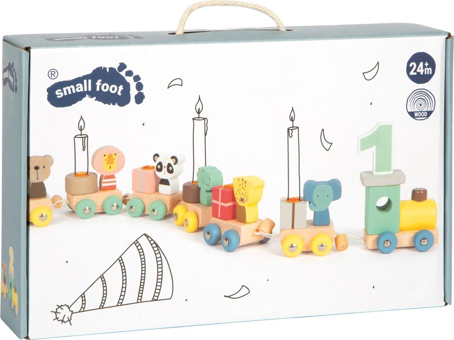 Beispielinhalt (Bild) Geburtstagszug mit Tieren