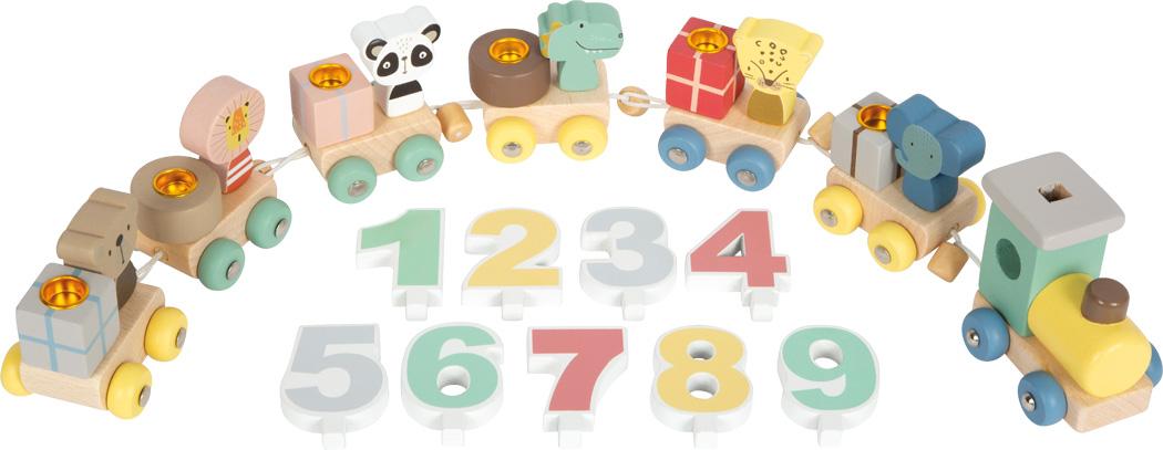 Beispielinhalt (Bild) Geburtstagszug mit Tieren