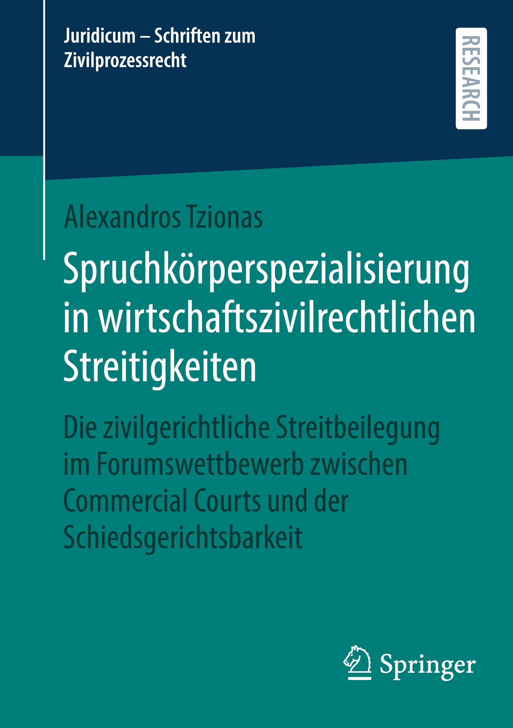 Vorderes Coverbild Spruchkörperspezialisierung in wirtschaftszivilrechtlichen Streitigkeiten