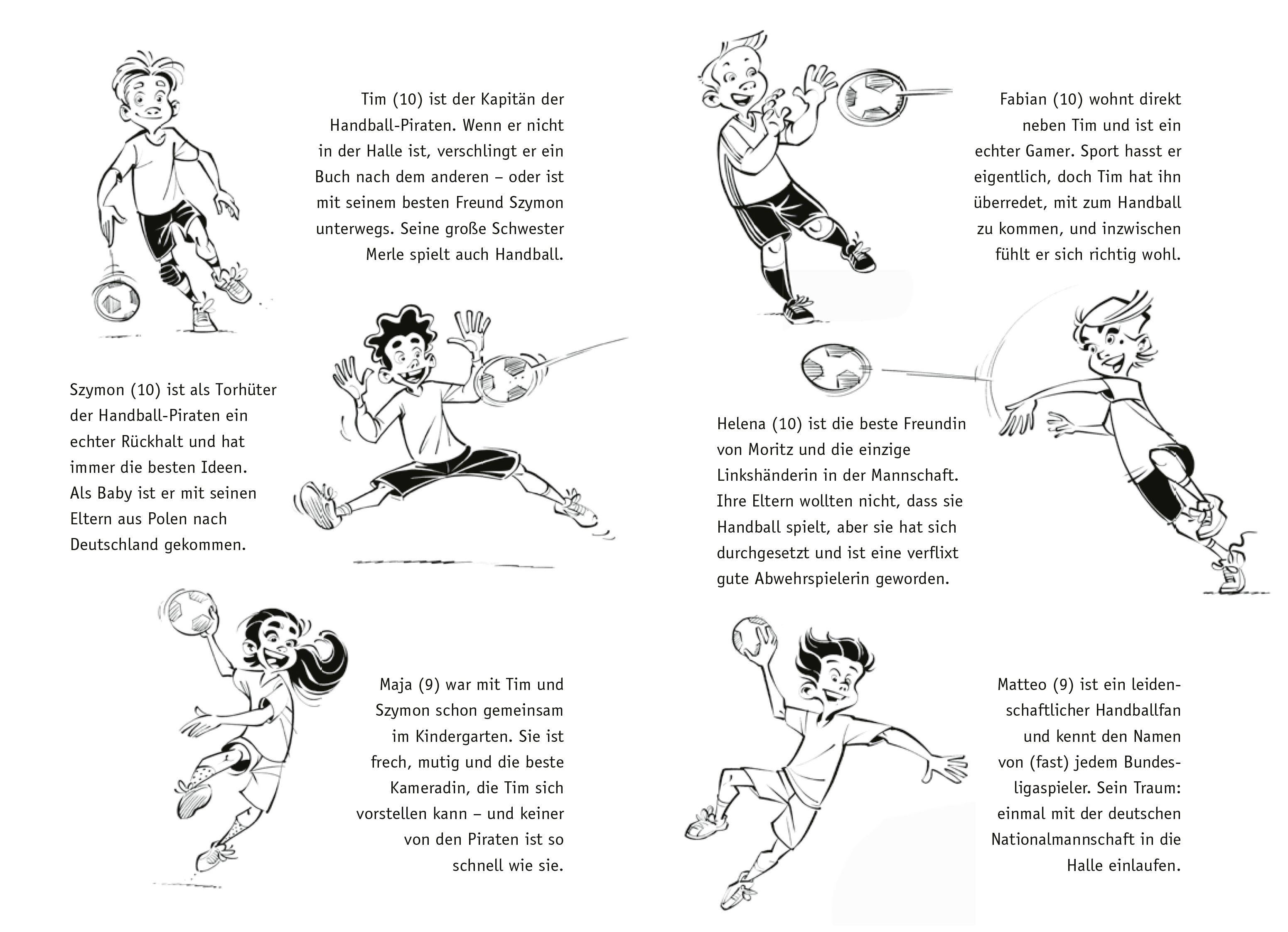Beispielinhalt (Bild) Die Handball-Piraten (Band 3) - Volle Action im Feriencamp
