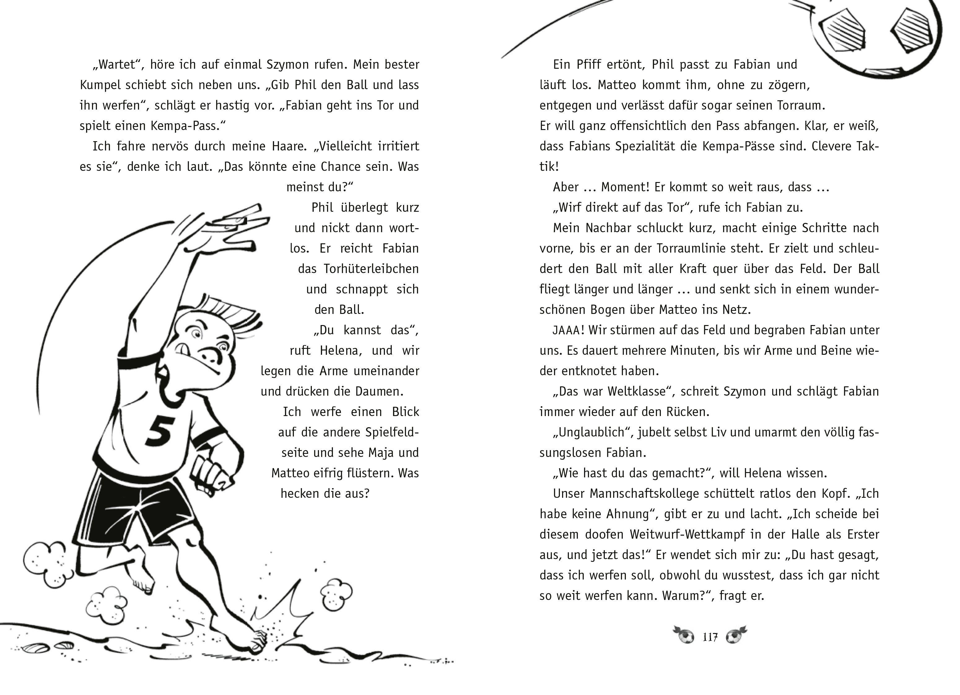 Beispielinhalt (Bild) Die Handball-Piraten (Band 3) - Volle Action im Feriencamp