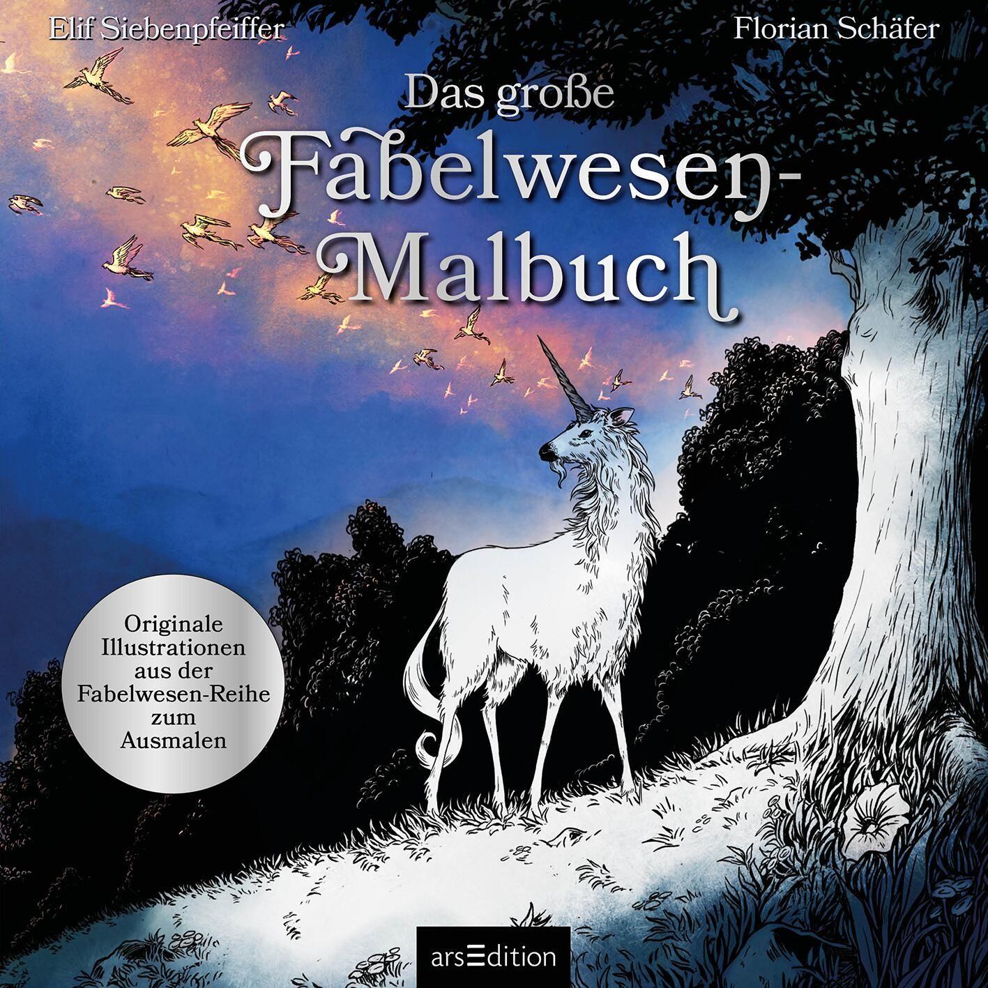 Beispielinhalt (Bild) Das große Fabelwesen-Malbuch