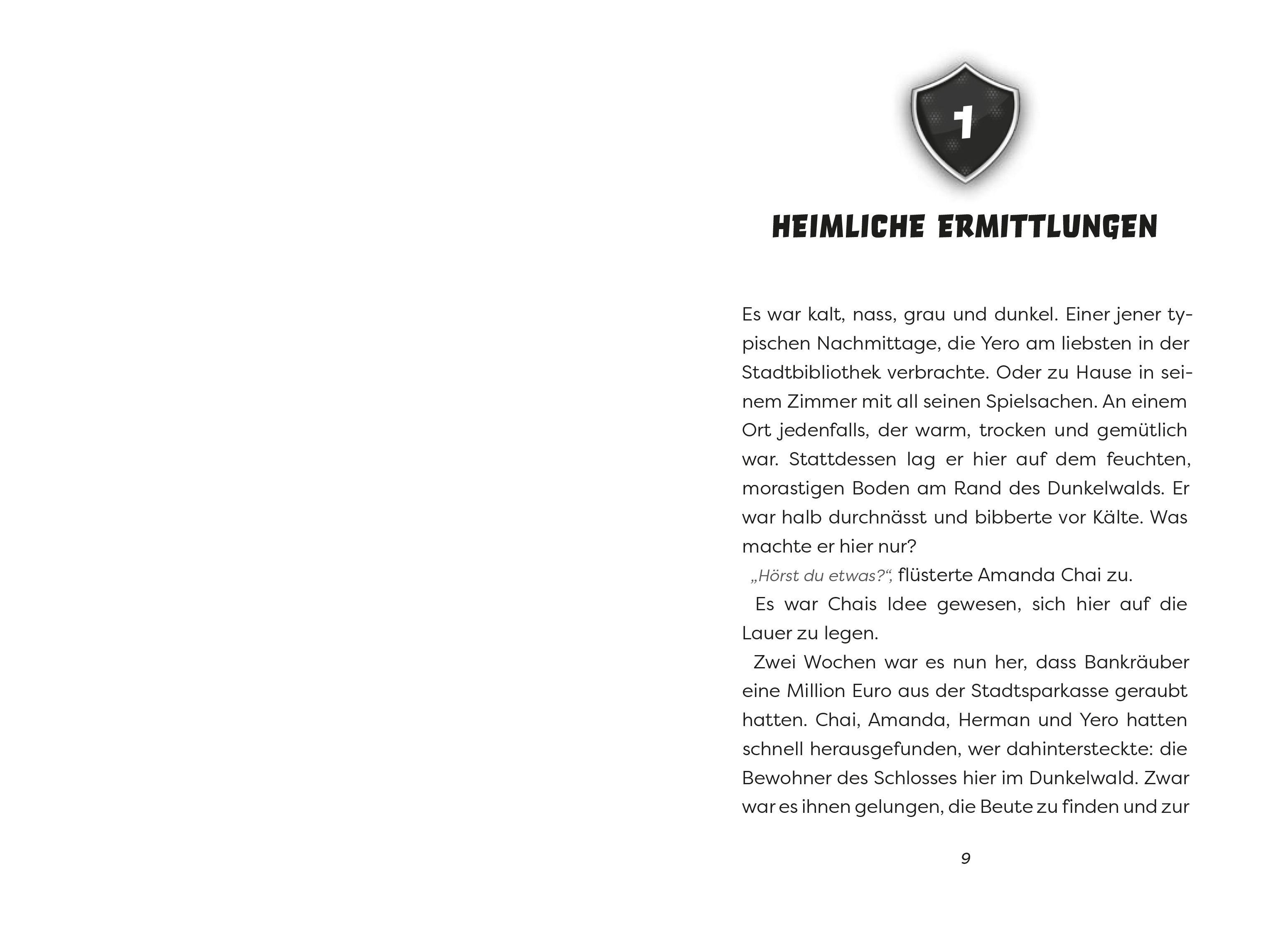 Beispielinhalt (Bild) Mission Superhelden (Band 2) - In den Fängen der Riesenroboter