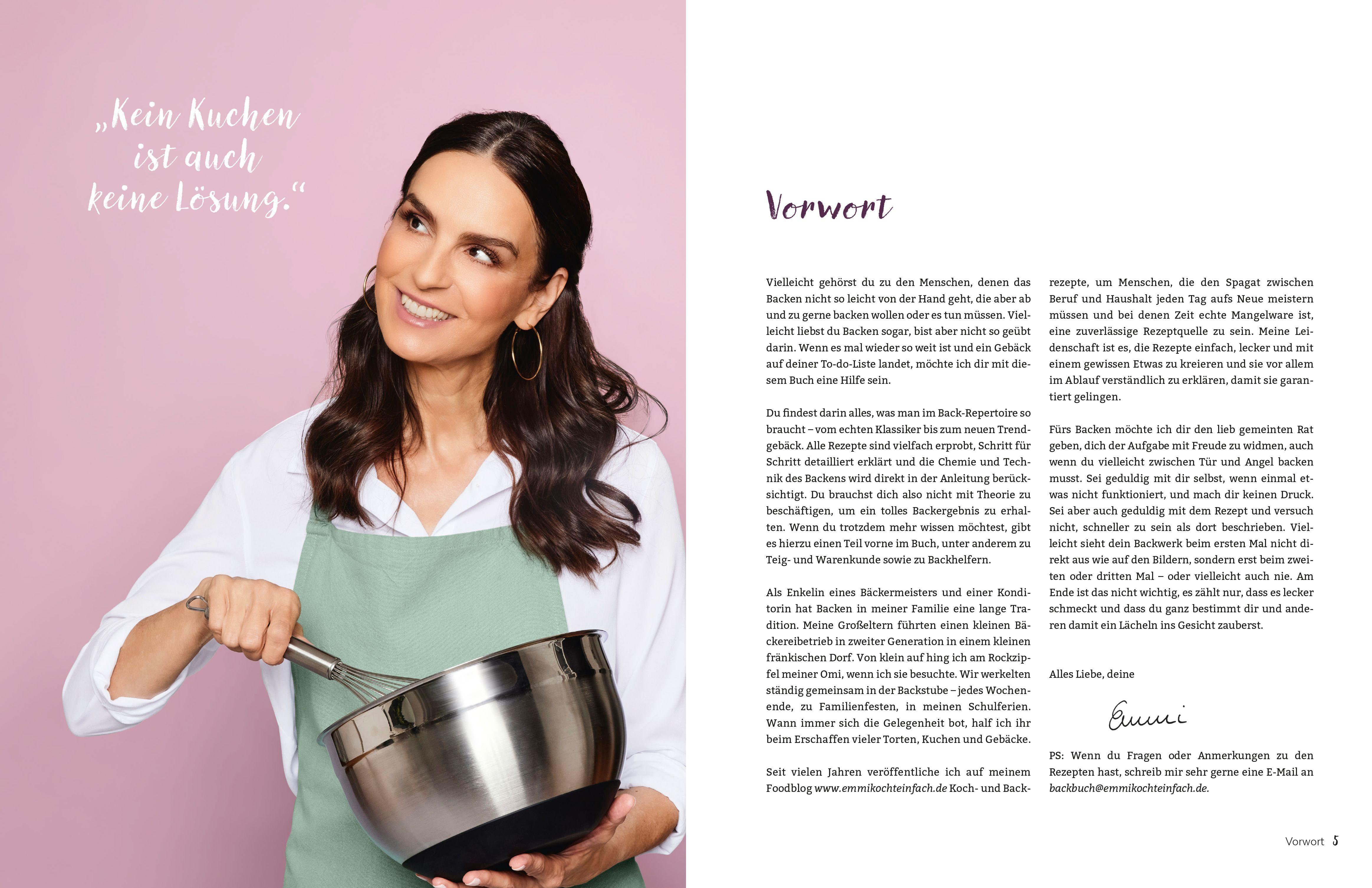Beispielinhalt (Bild) Emmi backt einfach (Emmi kocht einfach - das 1. Backbuch)