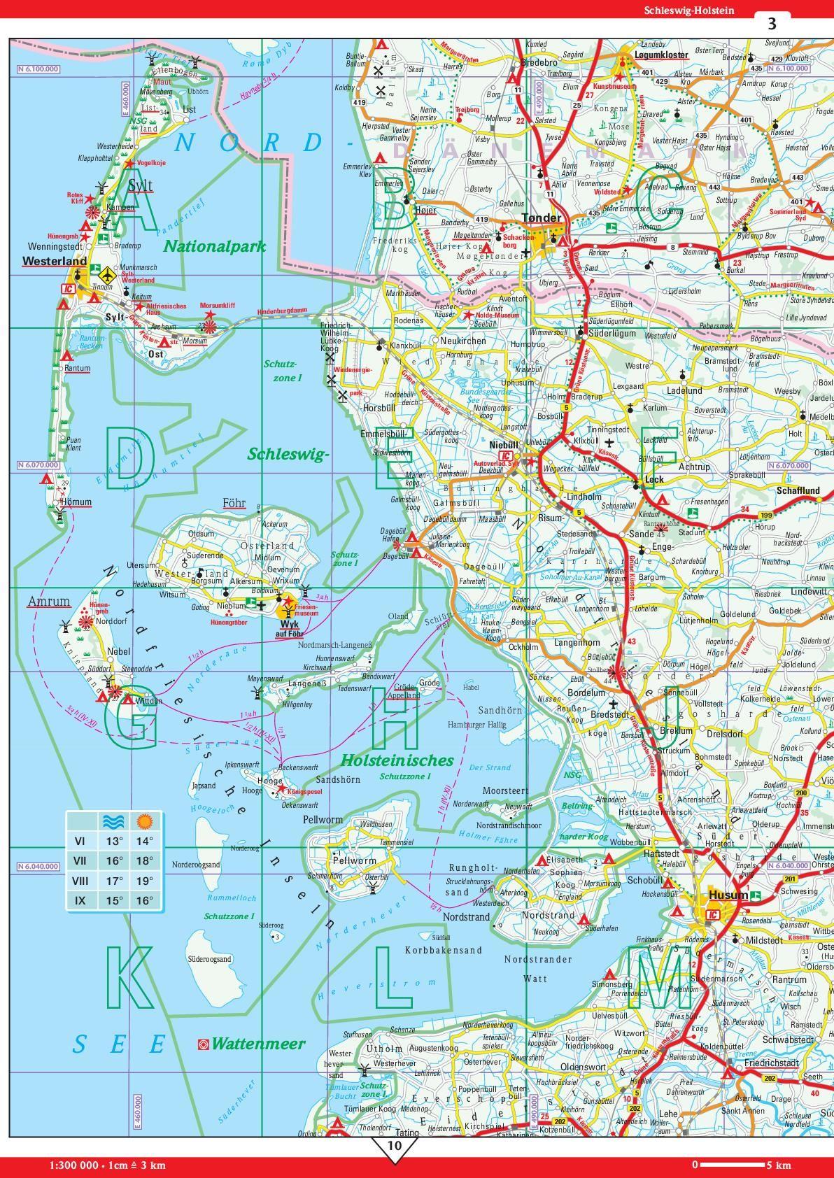 Beispielinhalt (Bild) Neuer Straßenatlas Deutschland/Europa 2026/2027