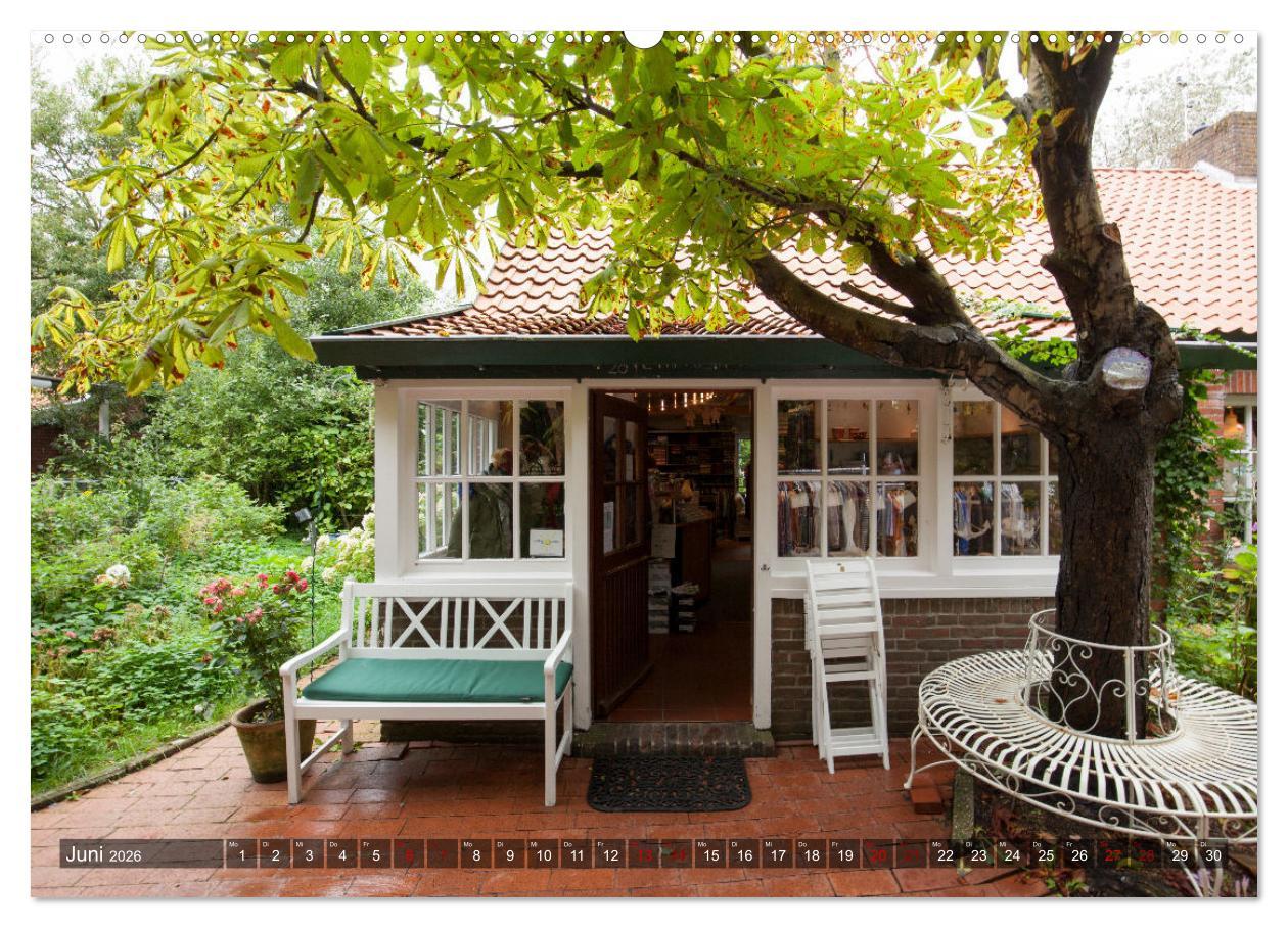 Beispielinhalt (Bild) Ostfriesische Inseln - Borkum, Norderney, Juist, Baltrum, Langeoog, Spiekeroog, Wangerooge (hochwertiger Premium Wandkalender 2026 DIN A2 quer), Kunstdruck in Hochglanz