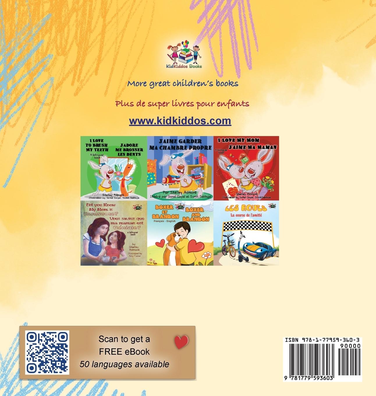 Rückseitencover Words in Pictures - My Day (English French Bilingual Children's Book)